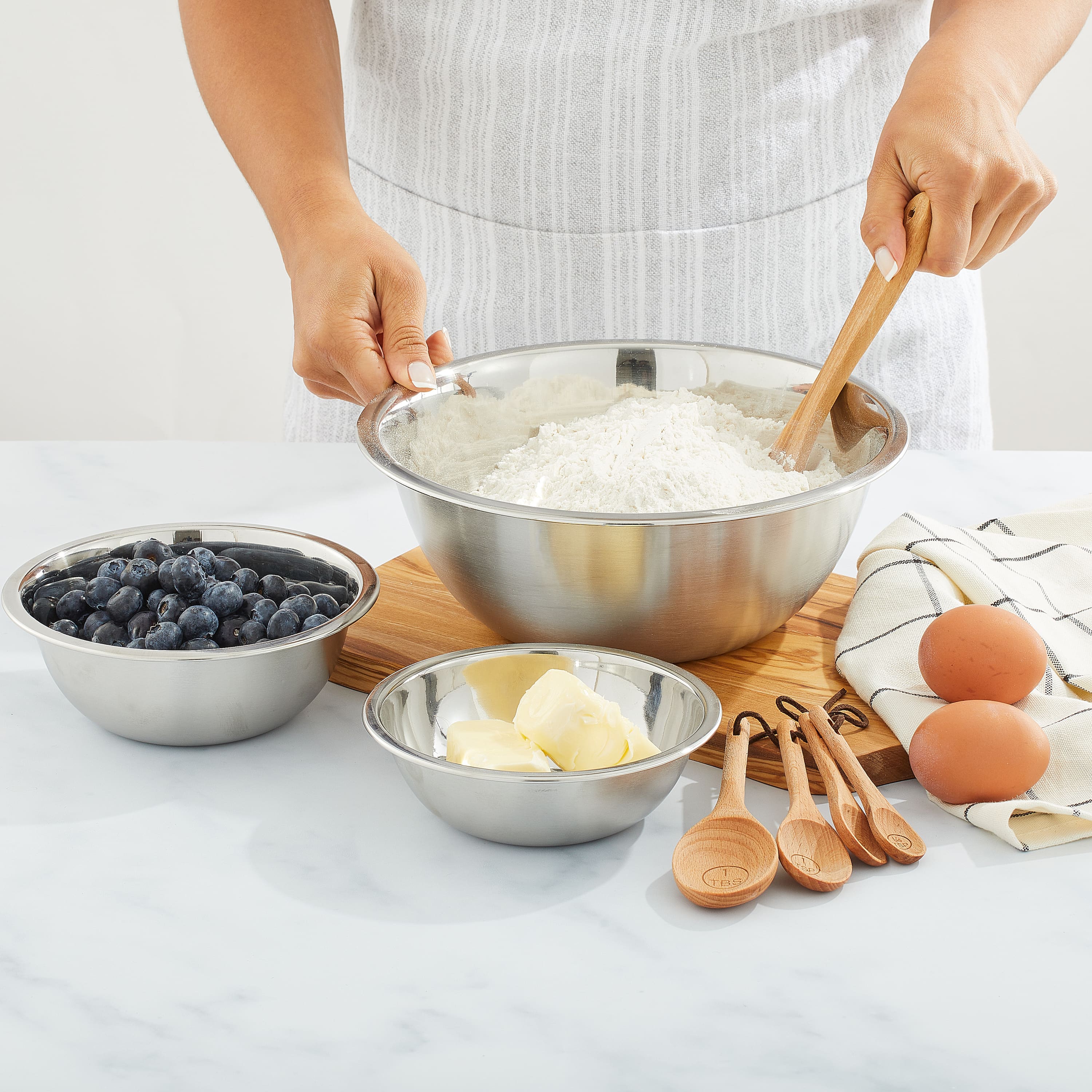 JoyJolt® Stainless Steel Mixing Bowl Set