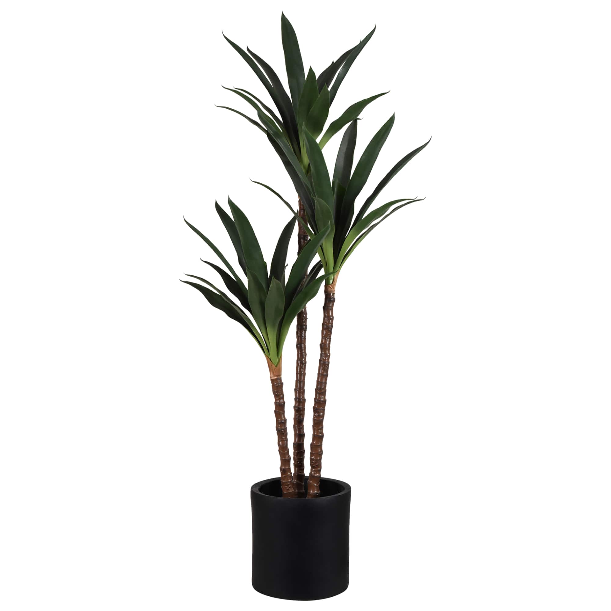 American Art Decor 5ft Artificial Dutch Iron Tree in Cement Pot Faux Plant