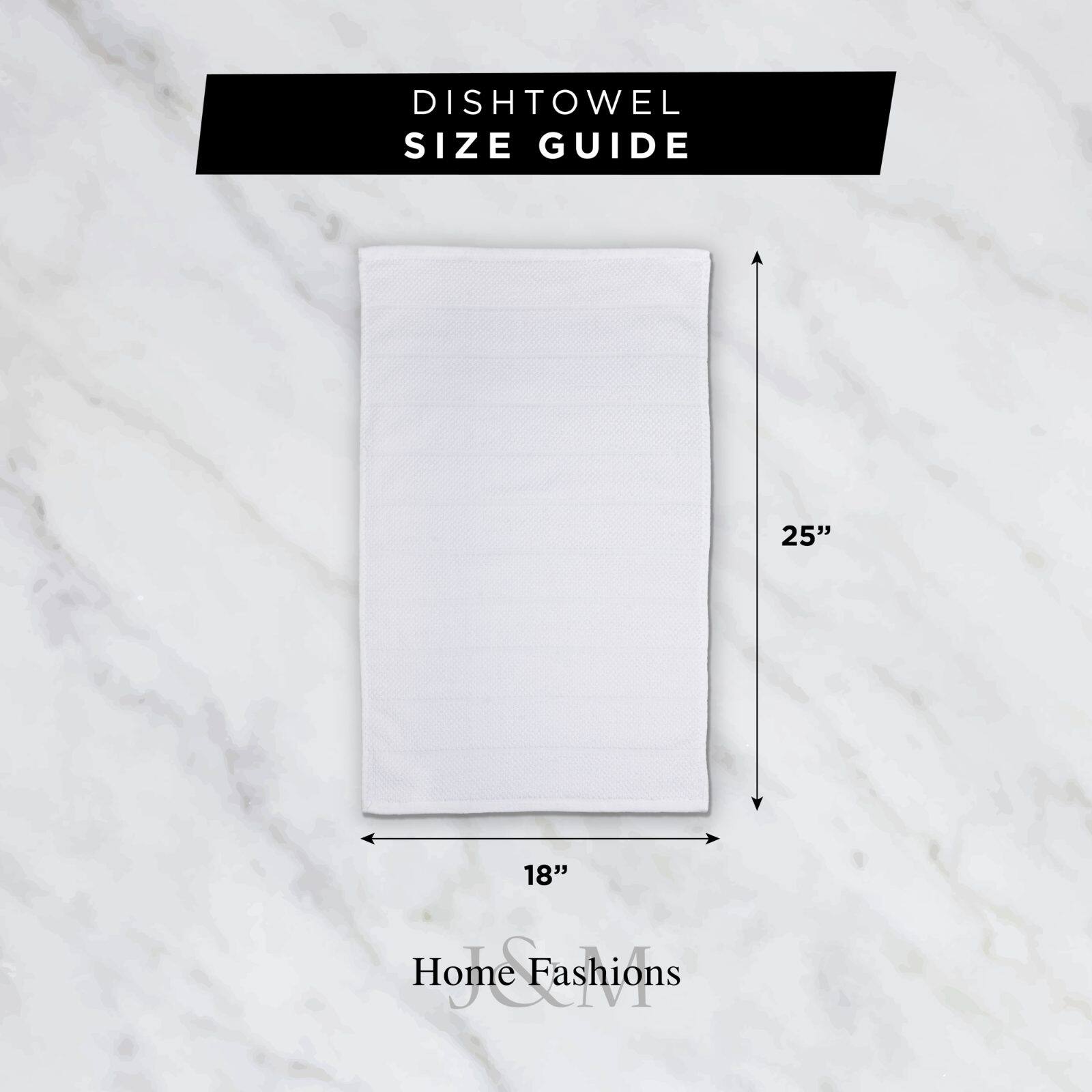 DII® J&M Blue Waffle Weave Dishtowel & Dishcloth Set