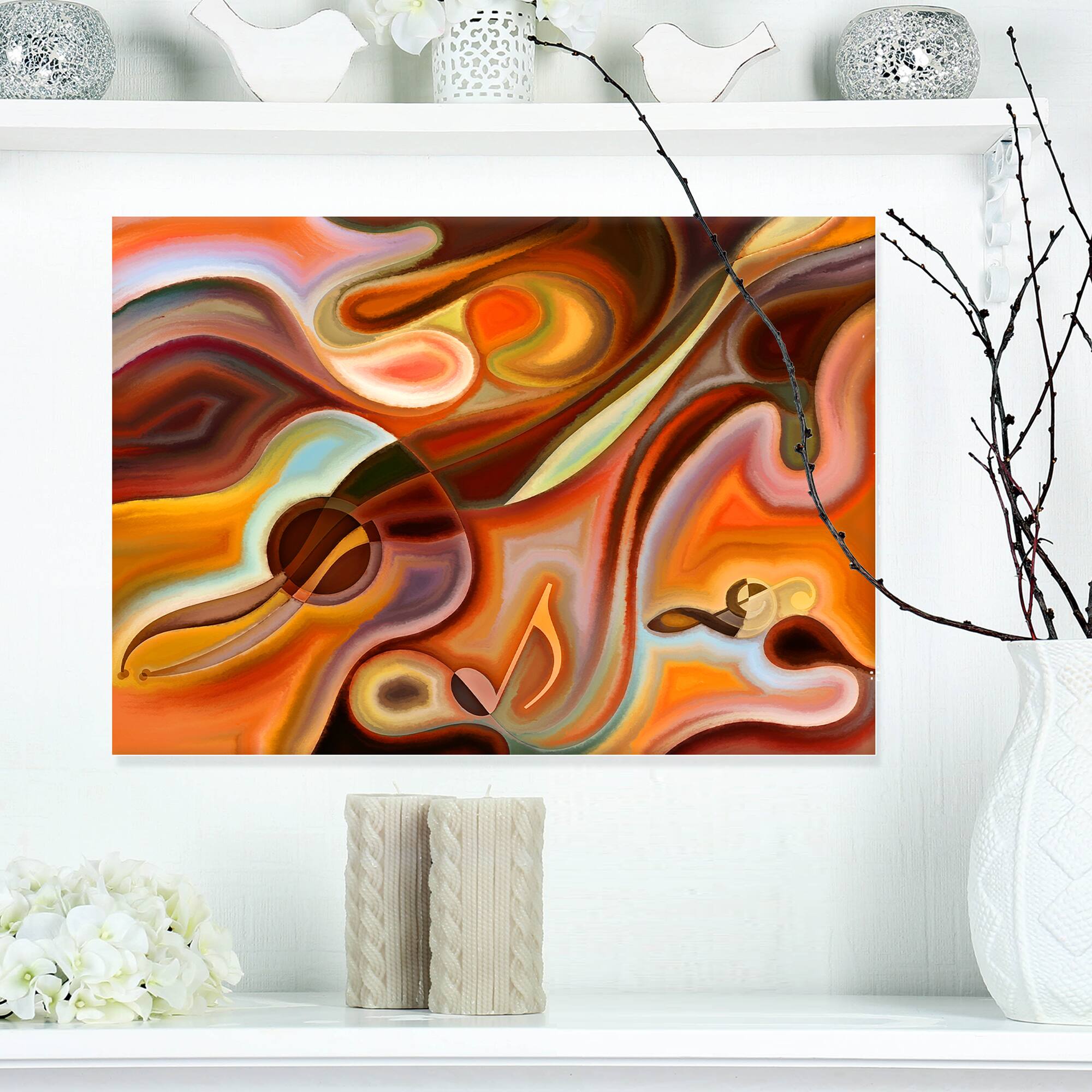 Designart - Music Dreams - Abstract Canvas Art Print