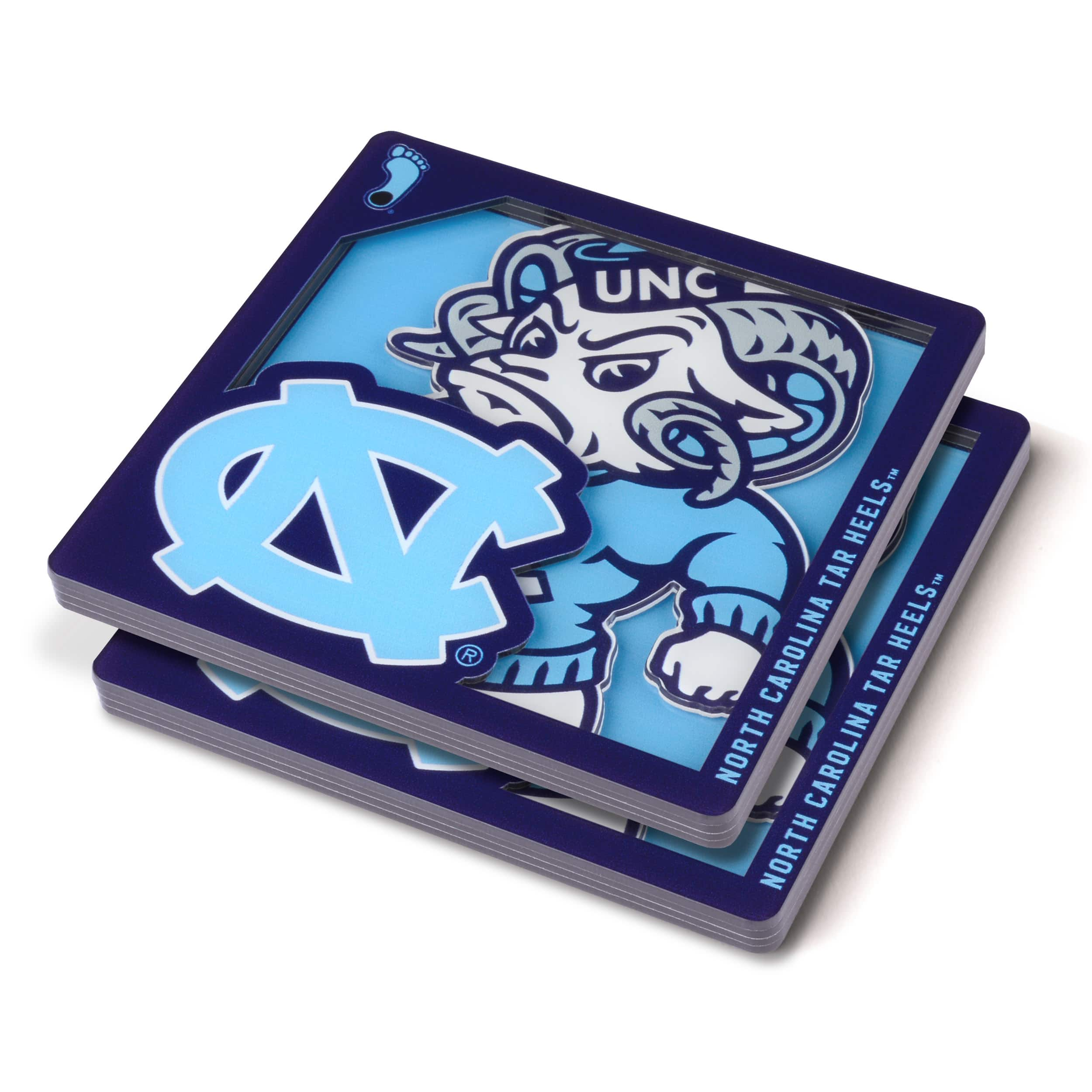 College Team 3D Logo Series Coasters, 2ct.