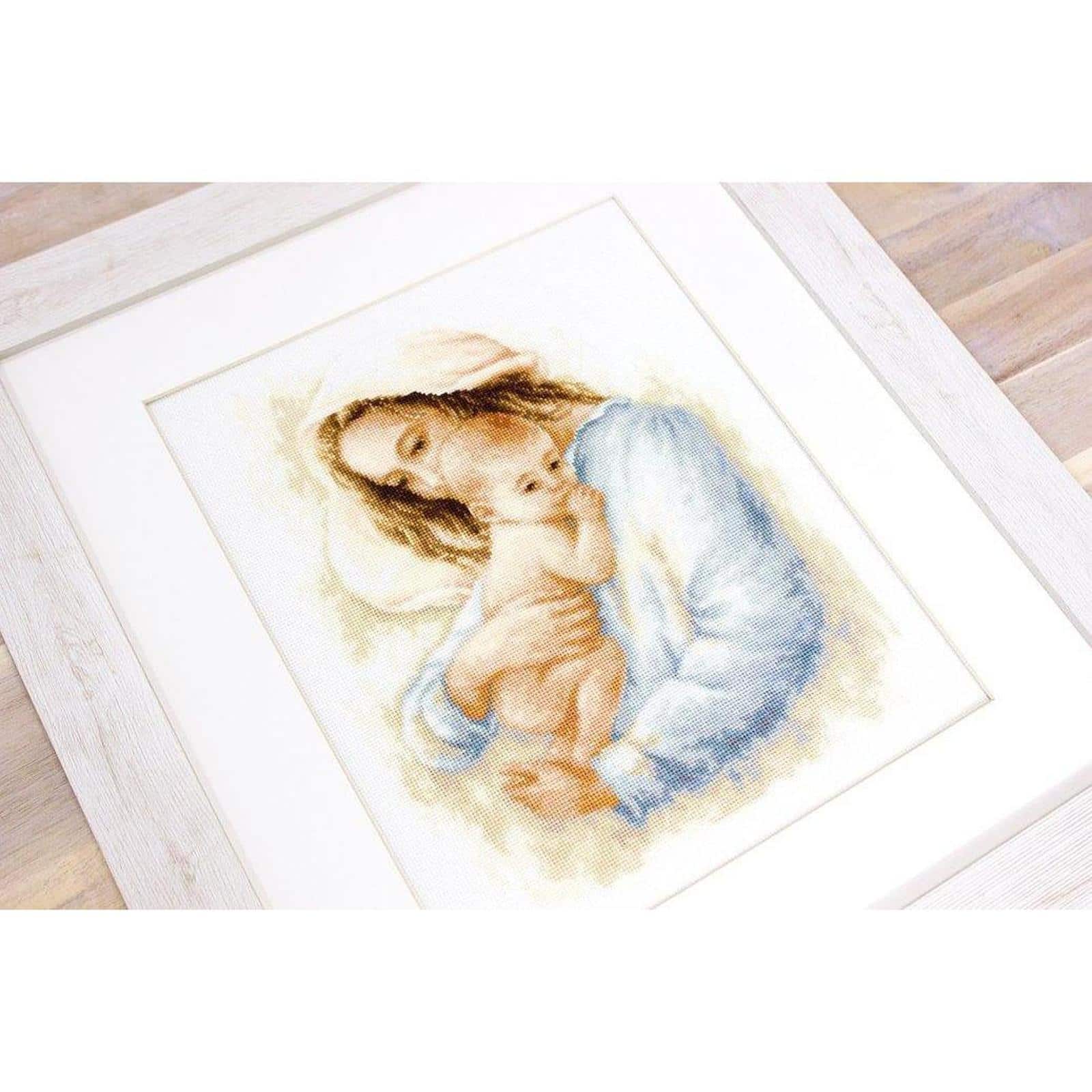Luca-s Mother And Child Counted Cross Stitch Kit