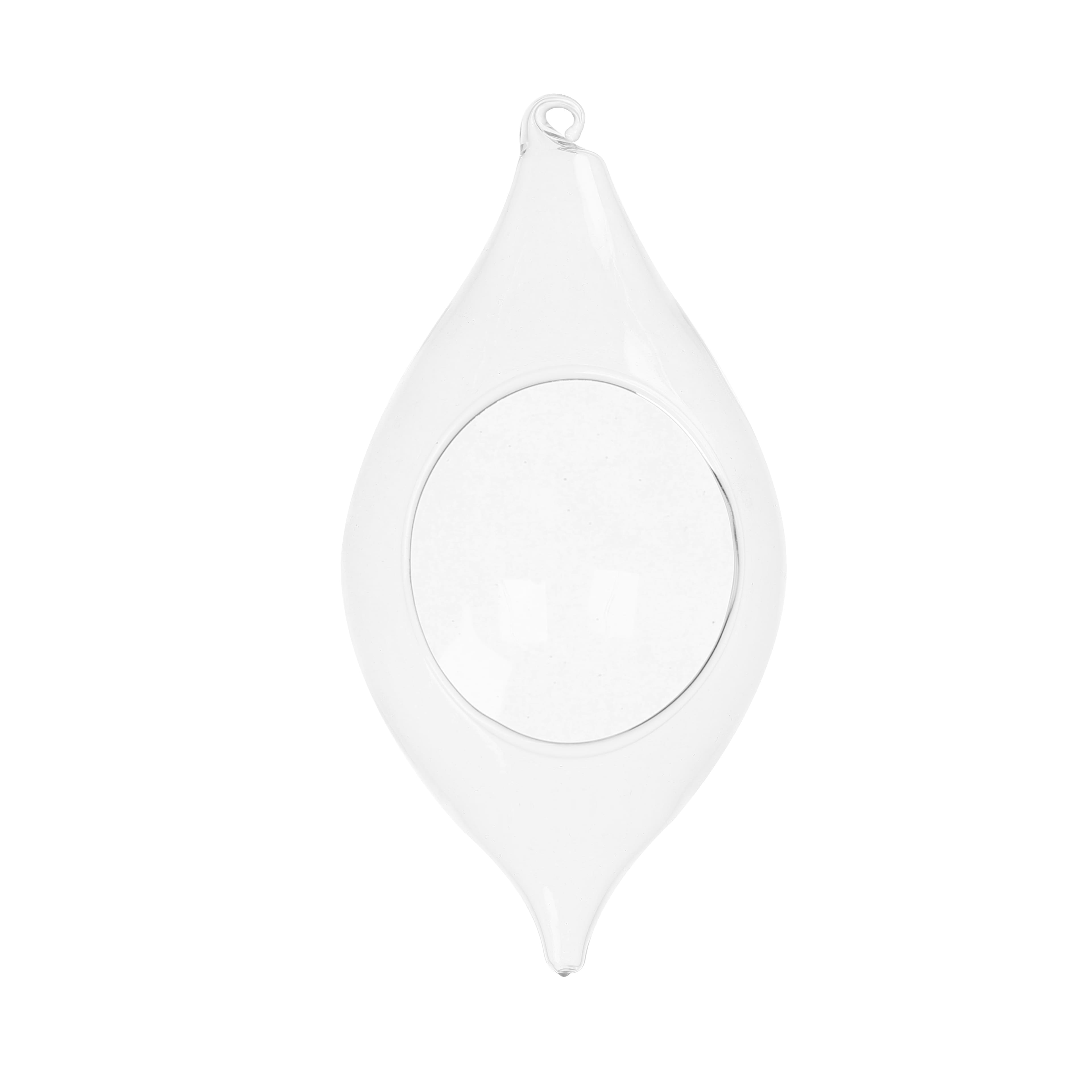 5.5&#x22; DIY Open Glass Teardrop Ornament by Make Market&#xAE;