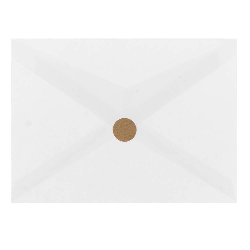 JAM Paper Brown Kraft Circle Label Stickers
