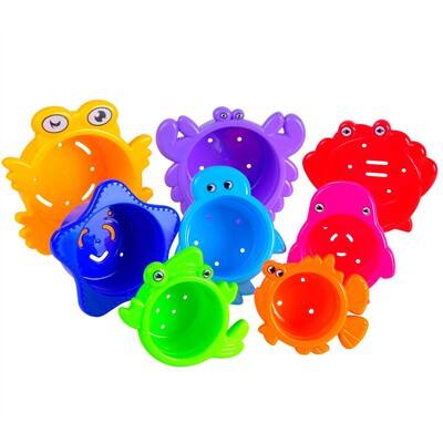 Extasticks Beautiful Colored Stacking Cups with Sea Animals | Michaels