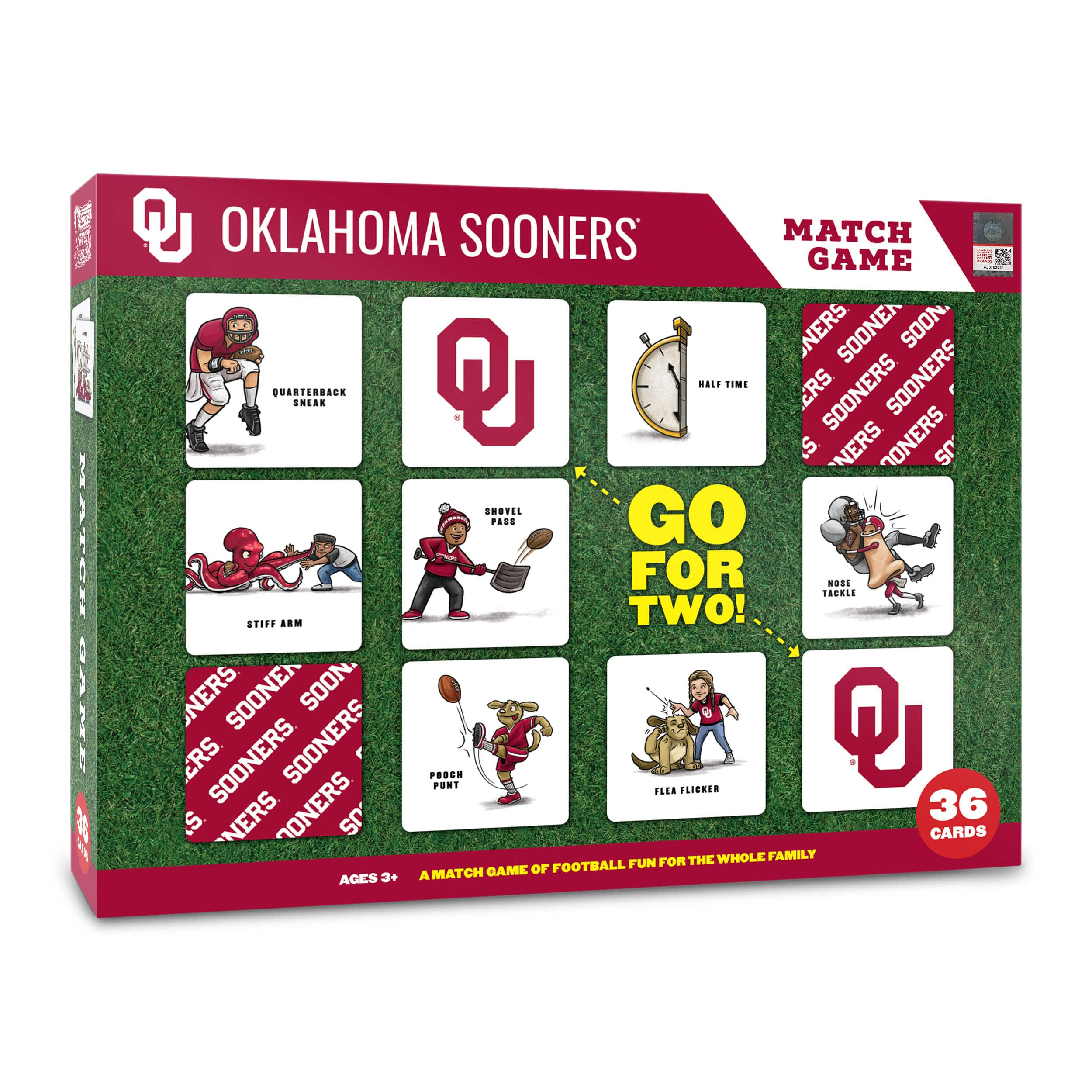 College Team Licensed Memory Match Game By Youthefan in Oklahoma Sooners | Michaels®