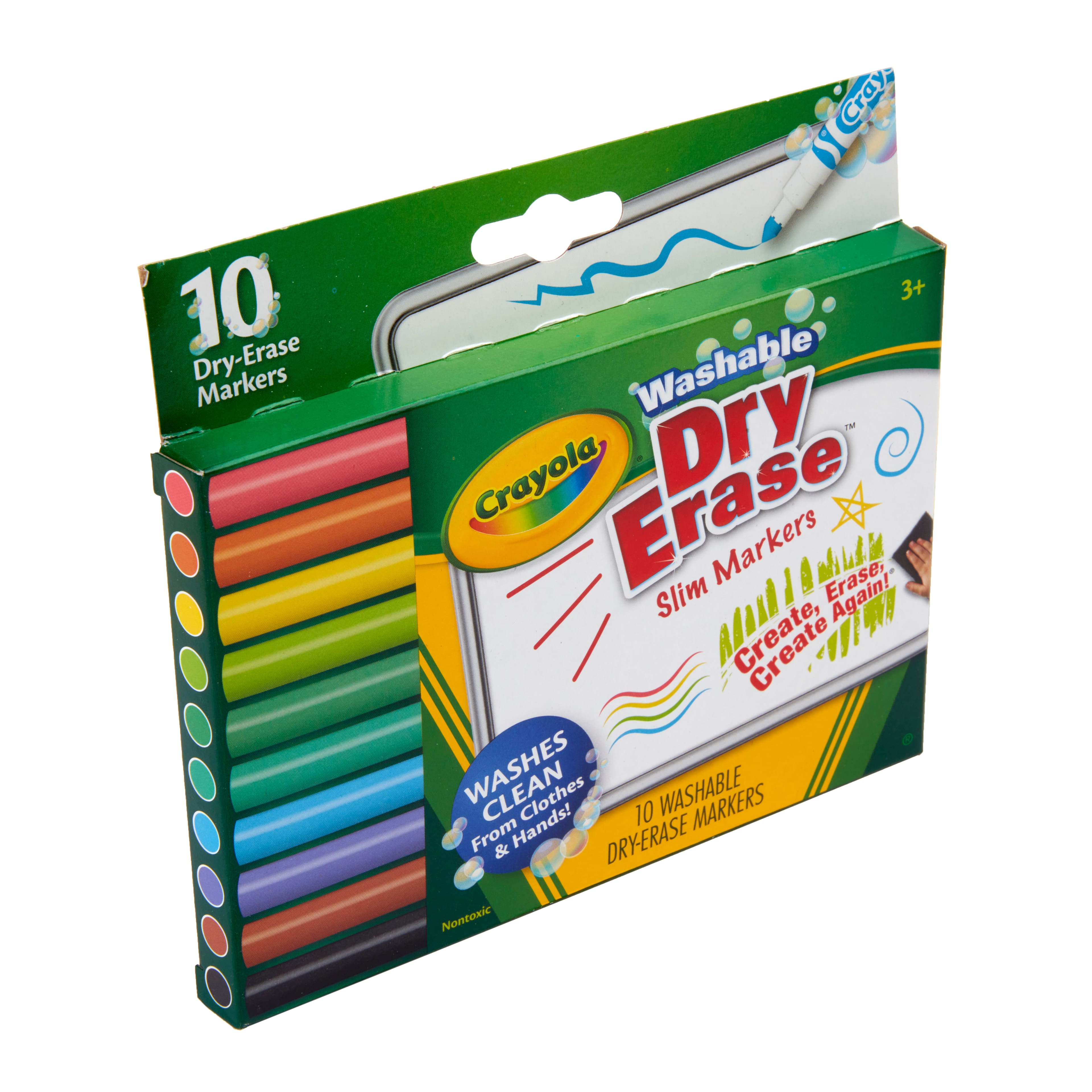 Crayola&#xAE; Washable Dry Erase&#x2122; Slim Markers, 10ct.