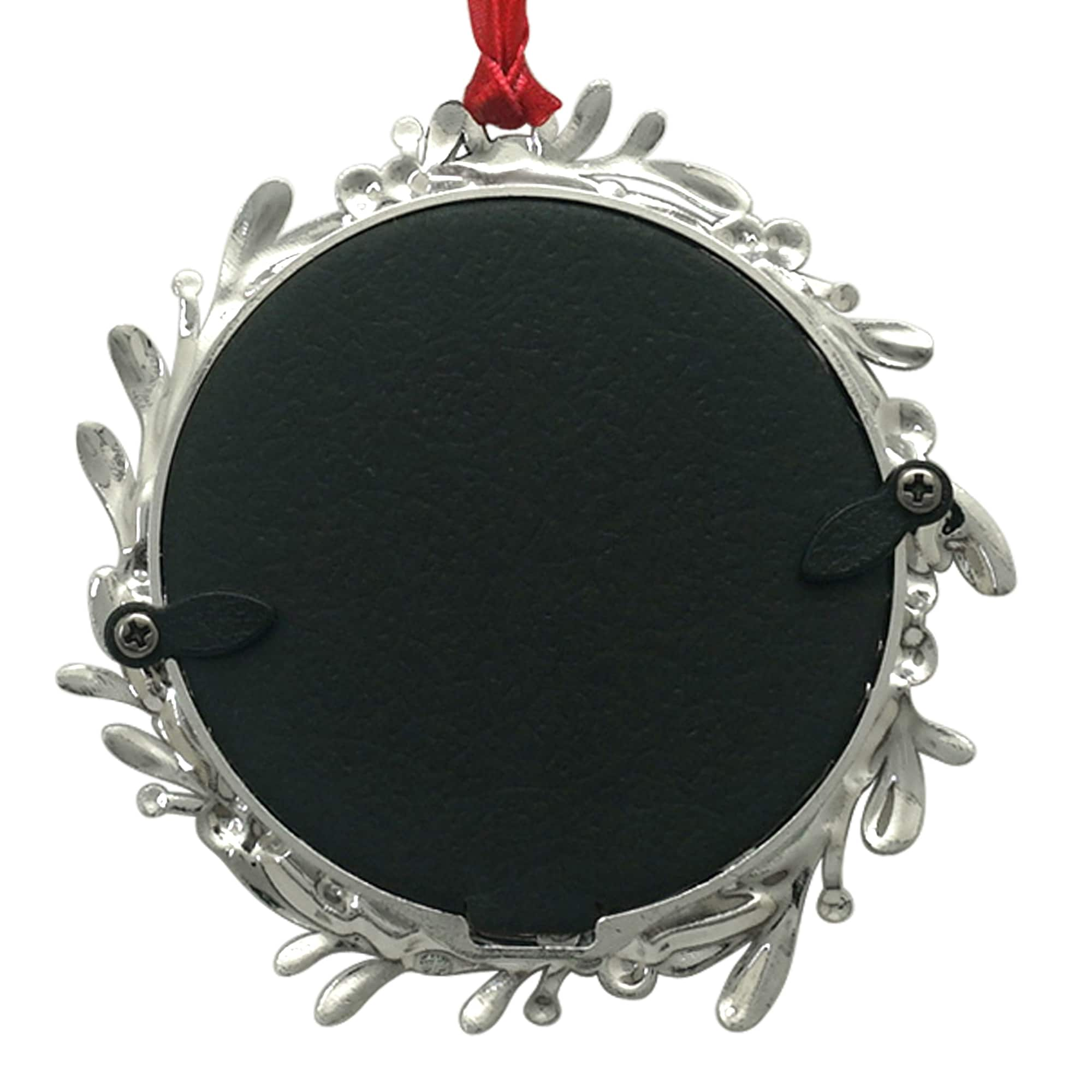 2.5&#x22; x 2.5&#x22; Round Mistletoe 2024 Ornament Frame by Studio D&#xE9;cor&#xAE;