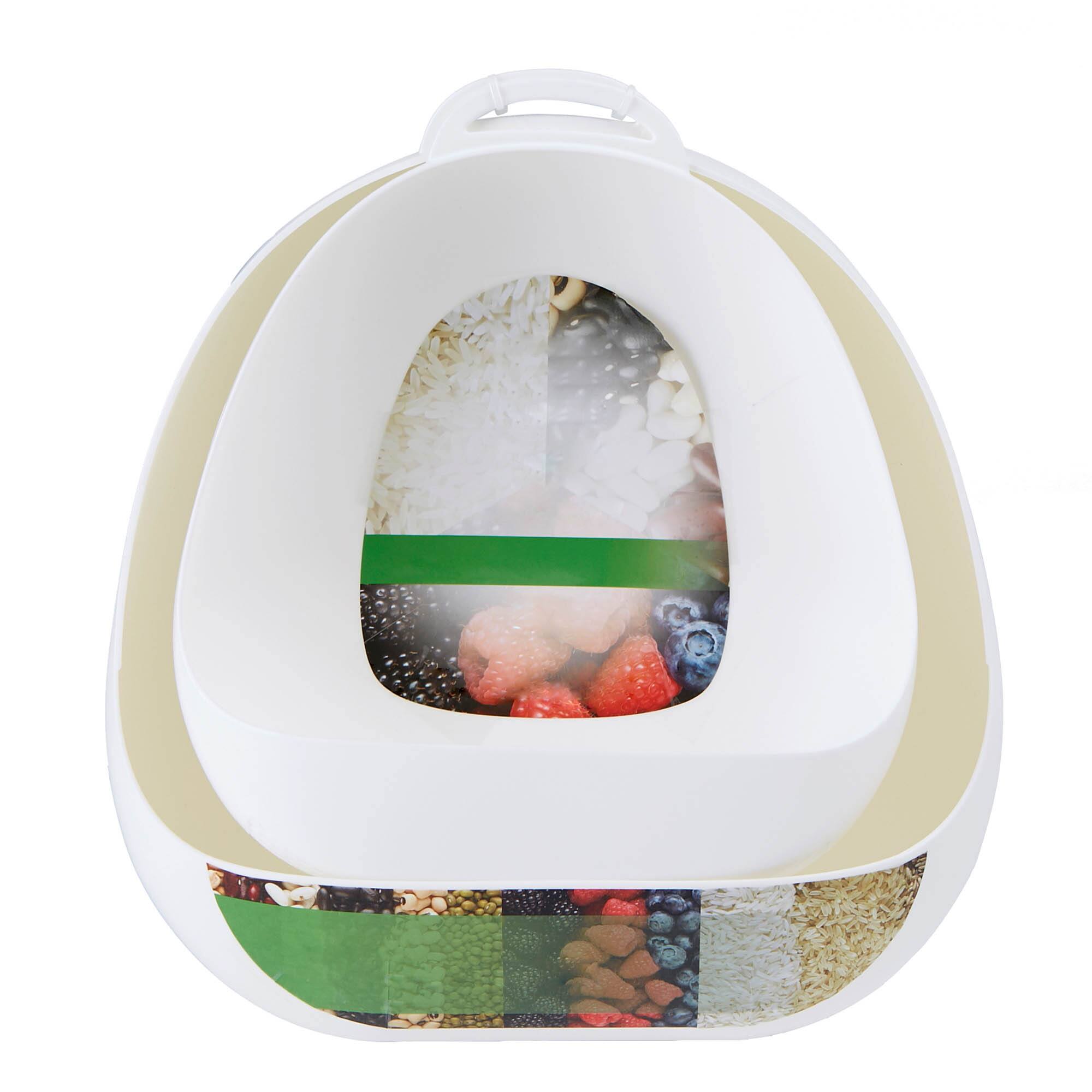 Mind Reader White Plastic Rice Washer/Strainer with Handles, 2ct.