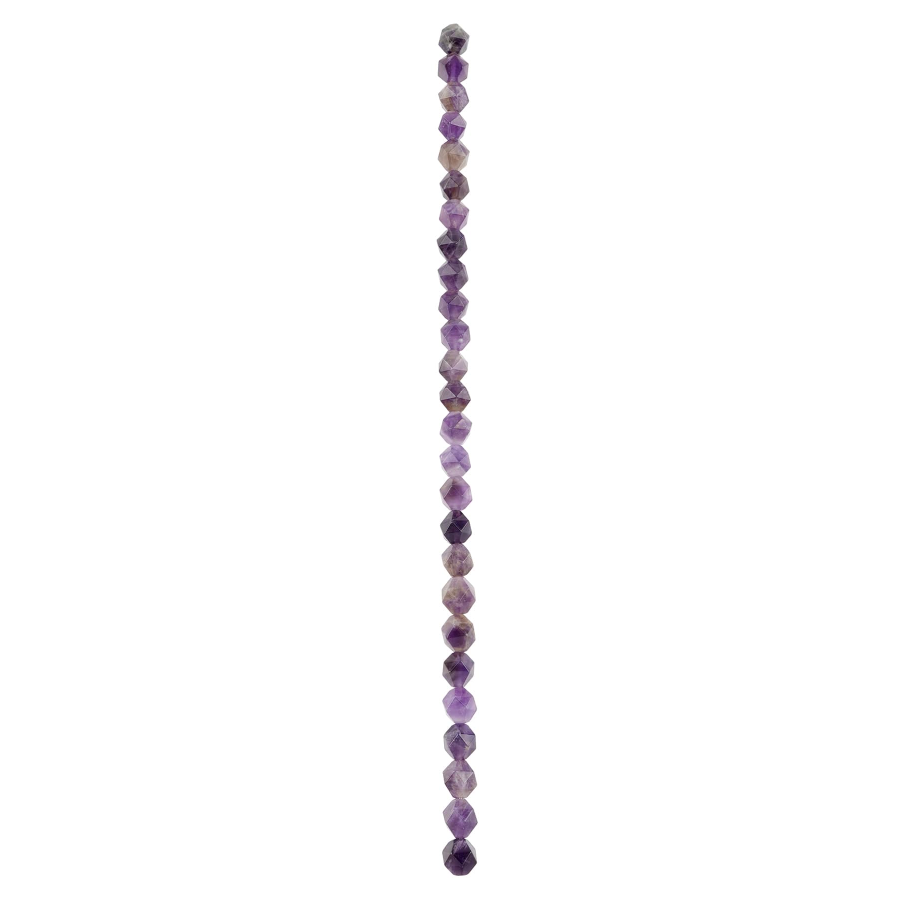 12 Pack: Amethyst Faceted Star Cut Beads, 10mm by Bead Landing™