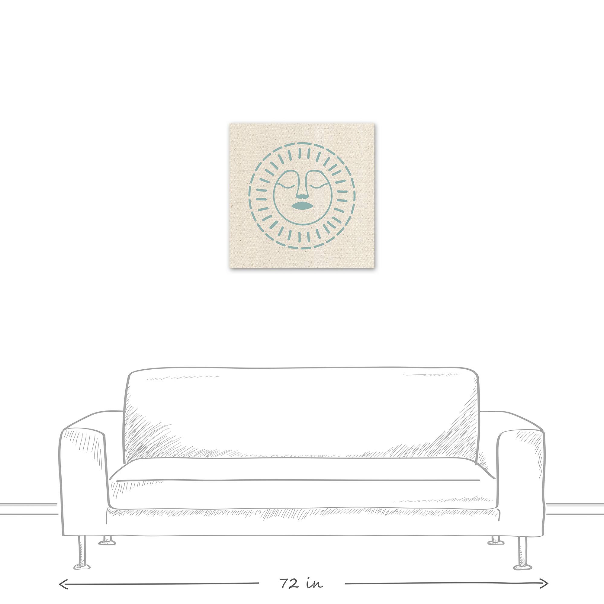 Sun Face Canvas Wall Art