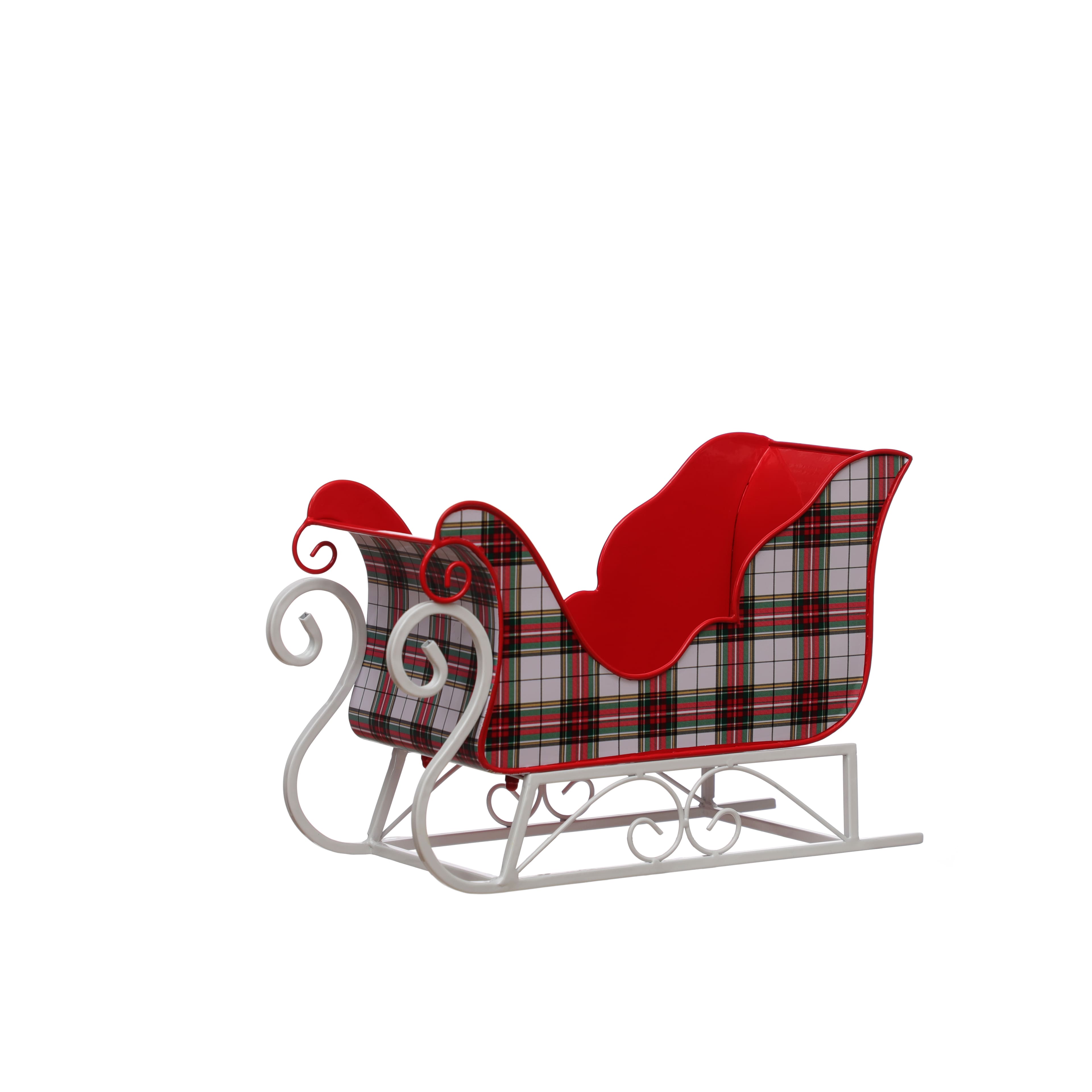 13.5&#x22; Plaid Sleigh Tabletop D&#xE9;cor by Ashland&#xAE;