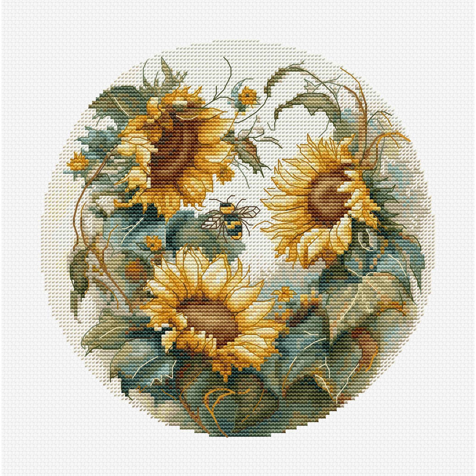 Luca-S Sunflower Counted Cross-Stitch Kit