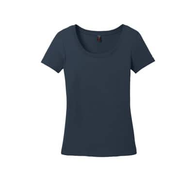 District® Women's Perfect Weight® Scoop Neck T-Shirt in New Navy Blue | X-Small | Michaels®