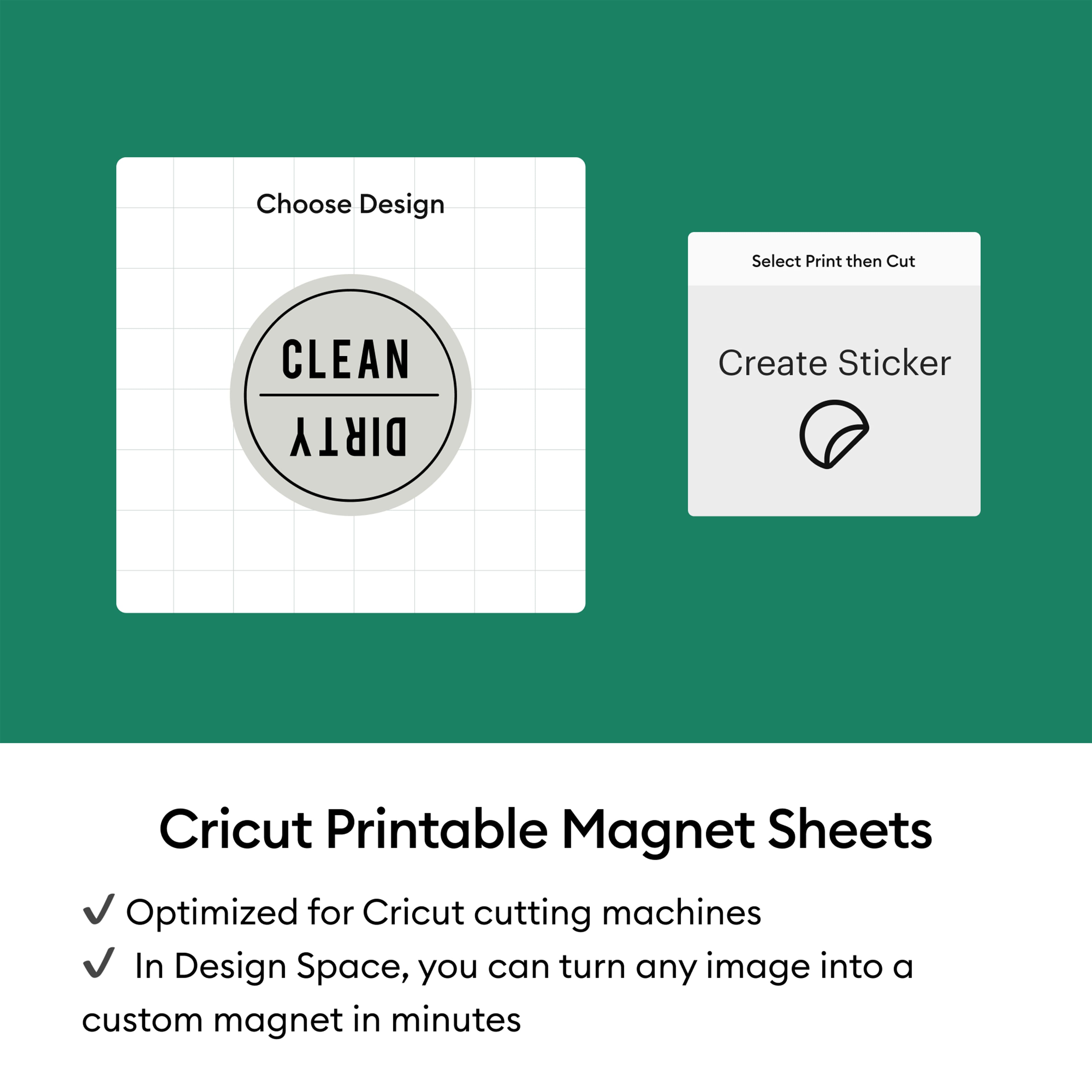 Cricut&#xAE; 8.5&#x22; x 11&#x22; White Printable Magnet Sheets, 3ct.