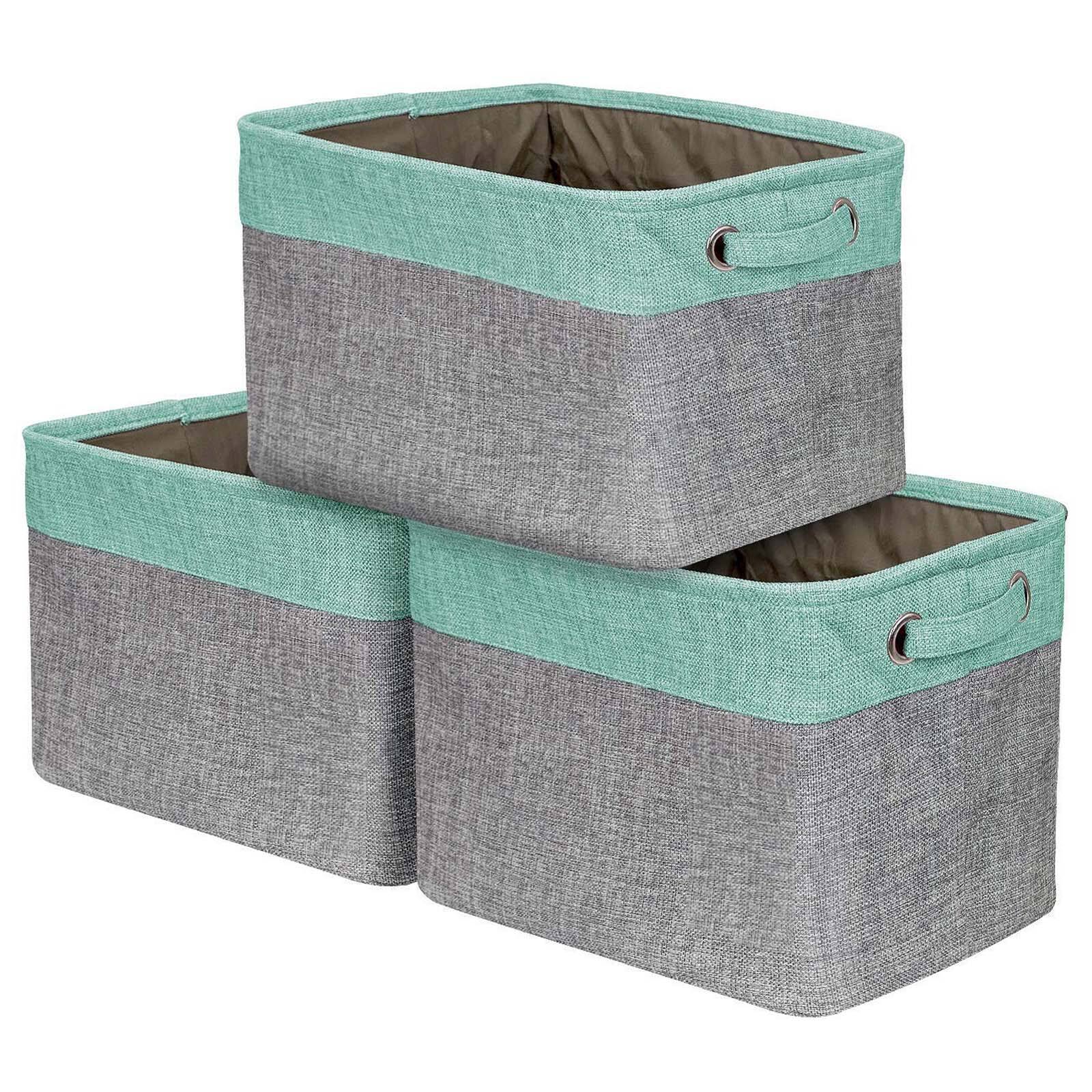 Sorbus 15&#x22; Twill Collapsible Storage Basket Set