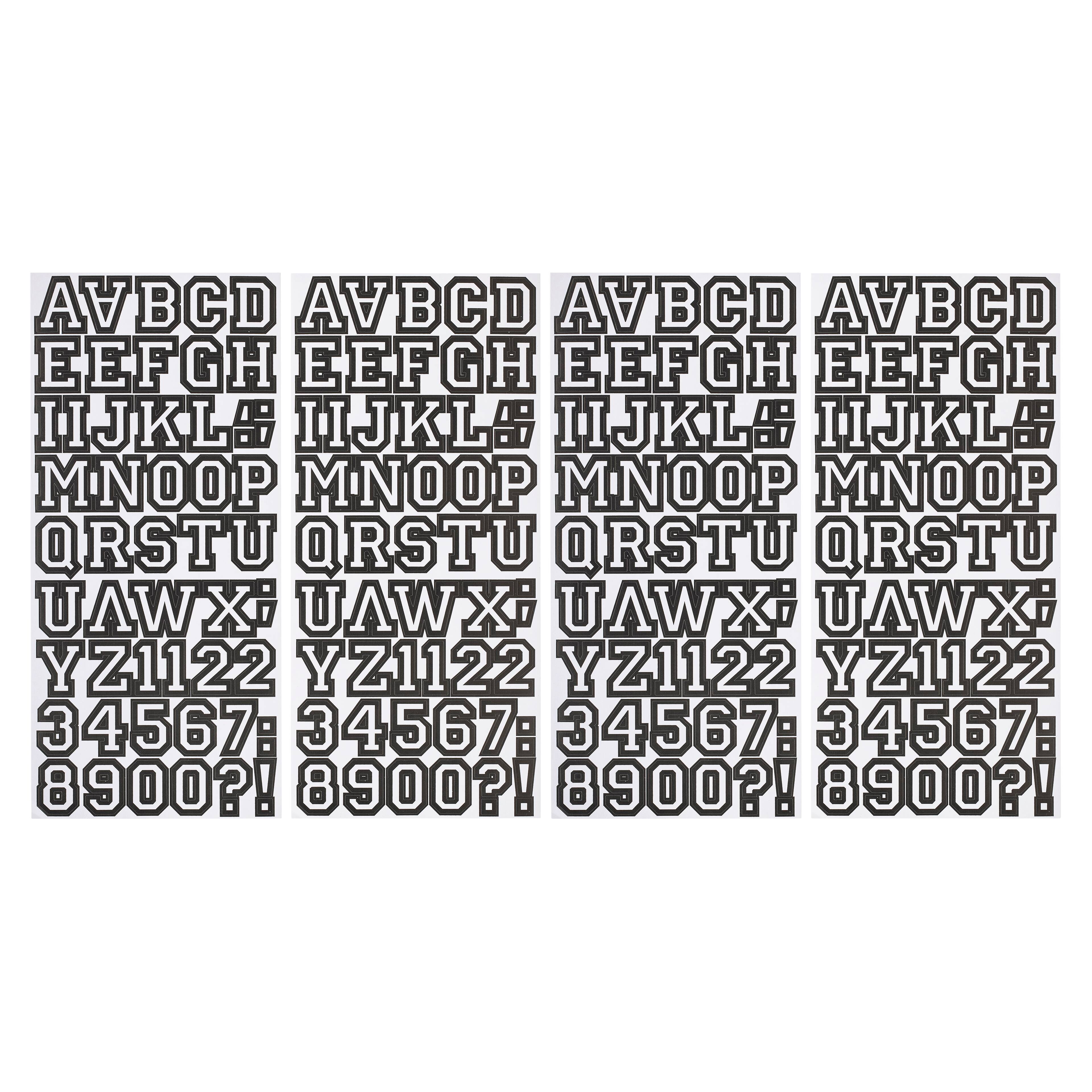 Black Letterman Alphabet Stickers by Recollections™