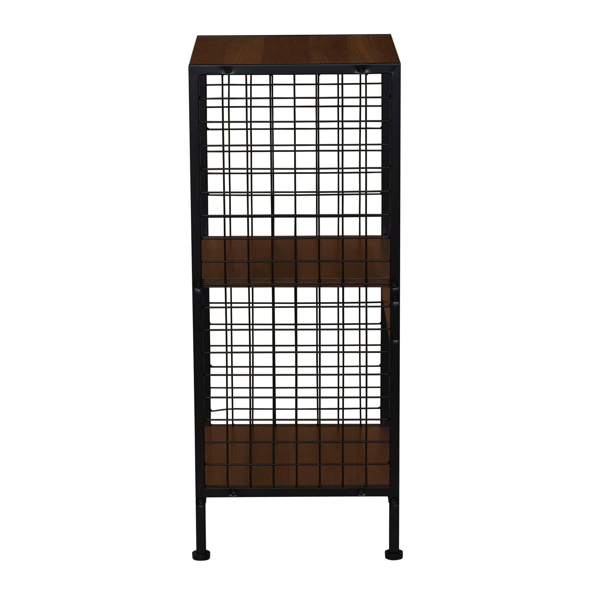 Household Essentials 28&#x22; Trellis 2 Compartment Storage Bookshelf