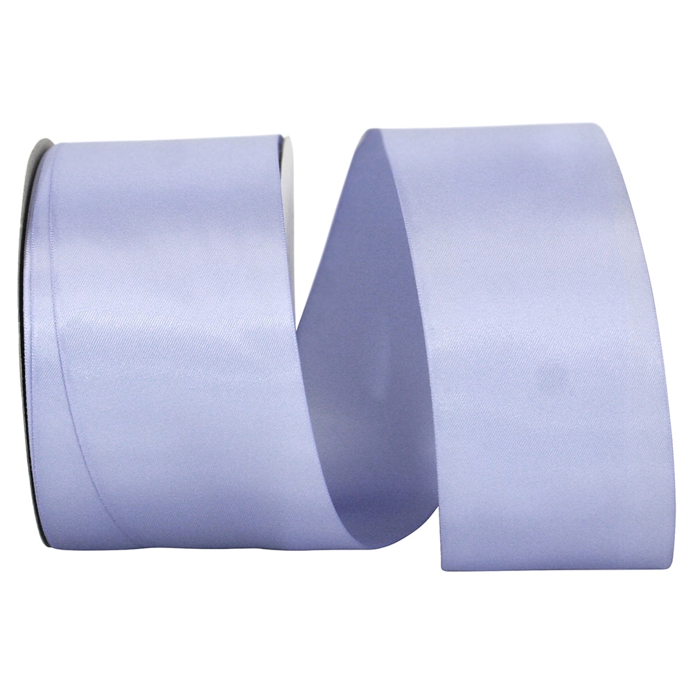 White 2 1/4 Inch x 50 Yards Satin Double Face Ribbon - Jampaper Item