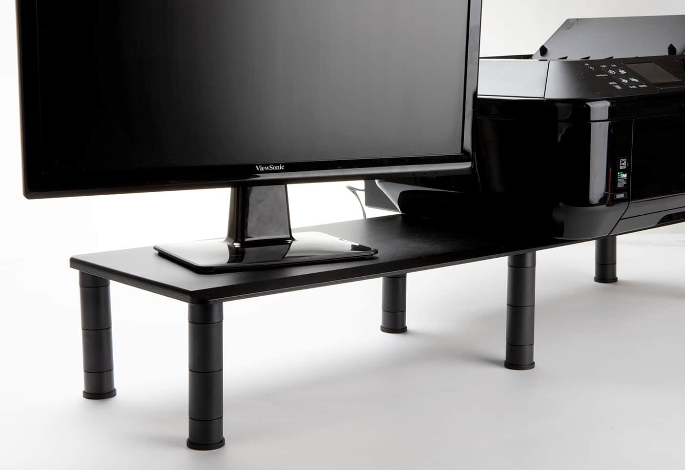 Mind Reader Black Large Dual Monitor Stand