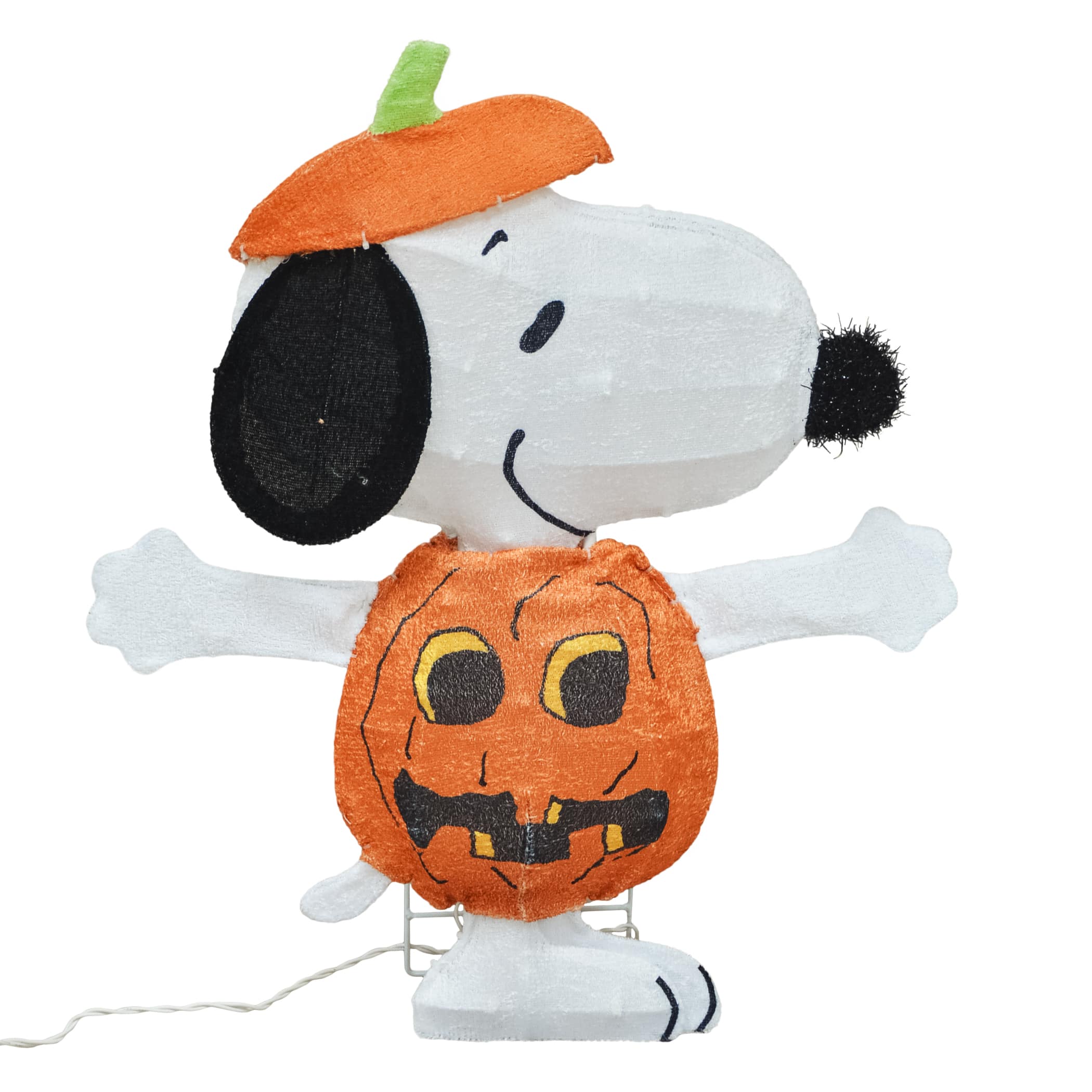 24" LED Peanuts Snoopy in Jack-O-Lantern Yard Art