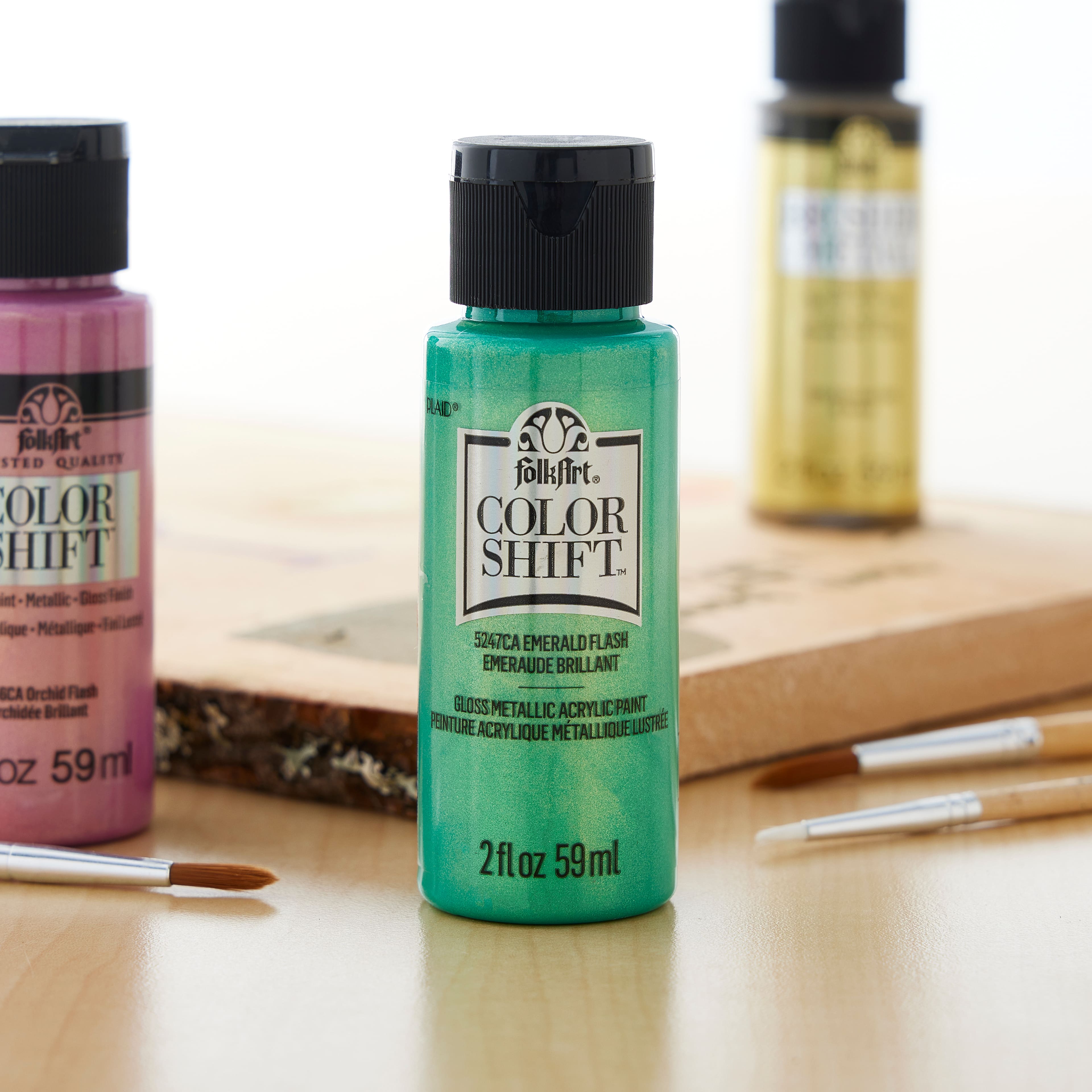 12 Pack: FolkArt® Color Shift™ Gloss Finish Metallic Acrylic Paint