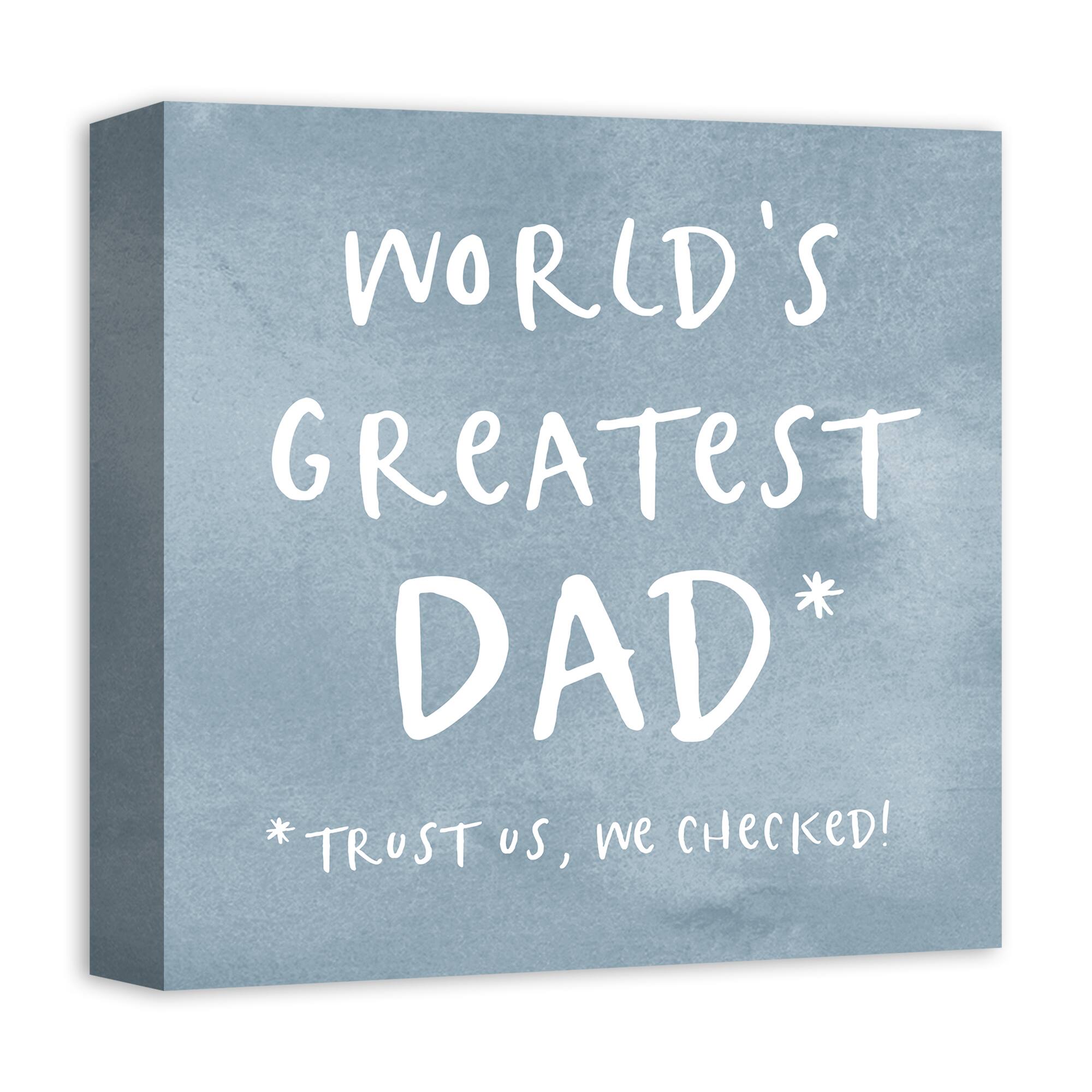 World's Greatest Dad Canvas Wall Art