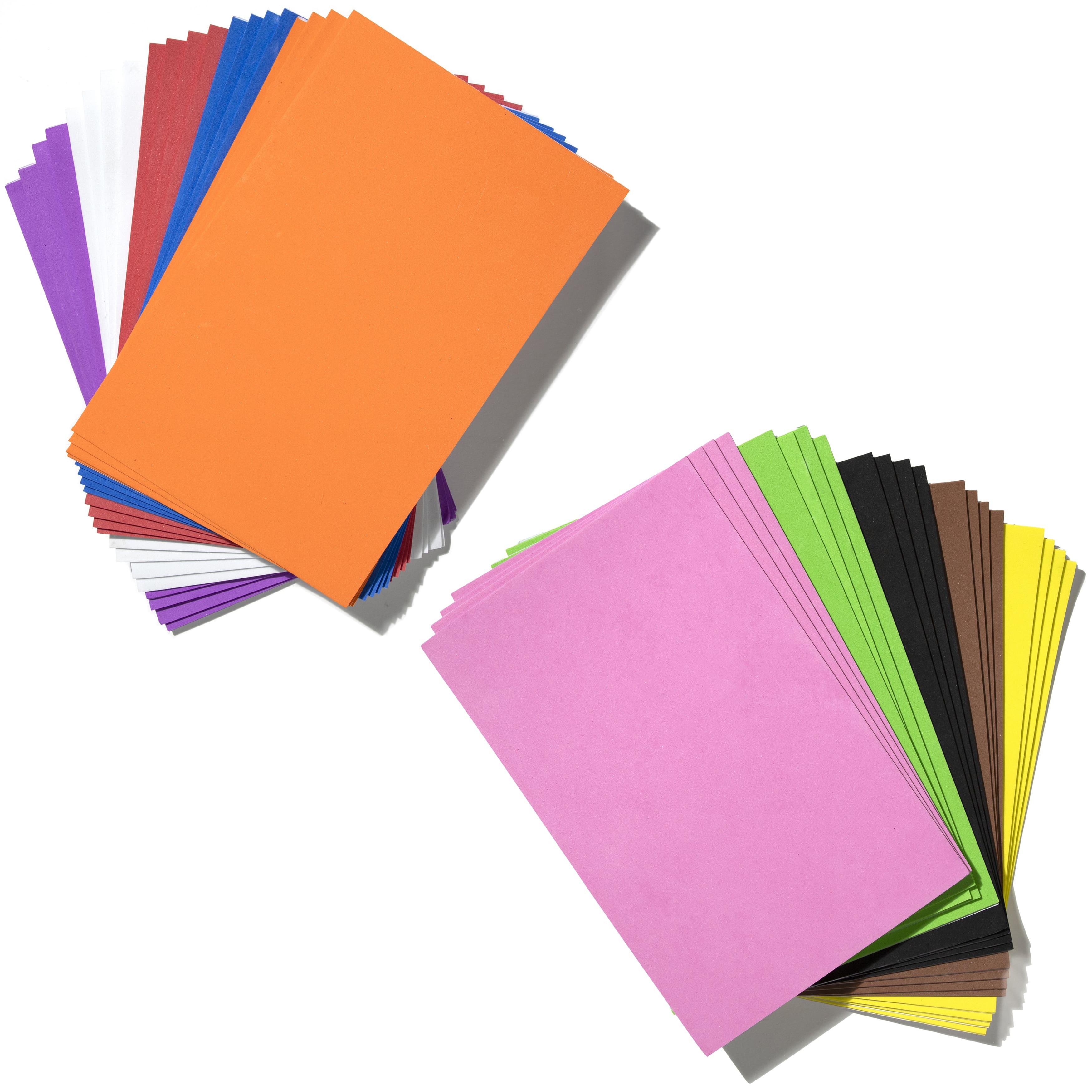 Cousin&#x2122; 6&#x27;&#x27; x 9&#x27;&#x27; Assorted Sticky Back Foam Sheets Value Pack