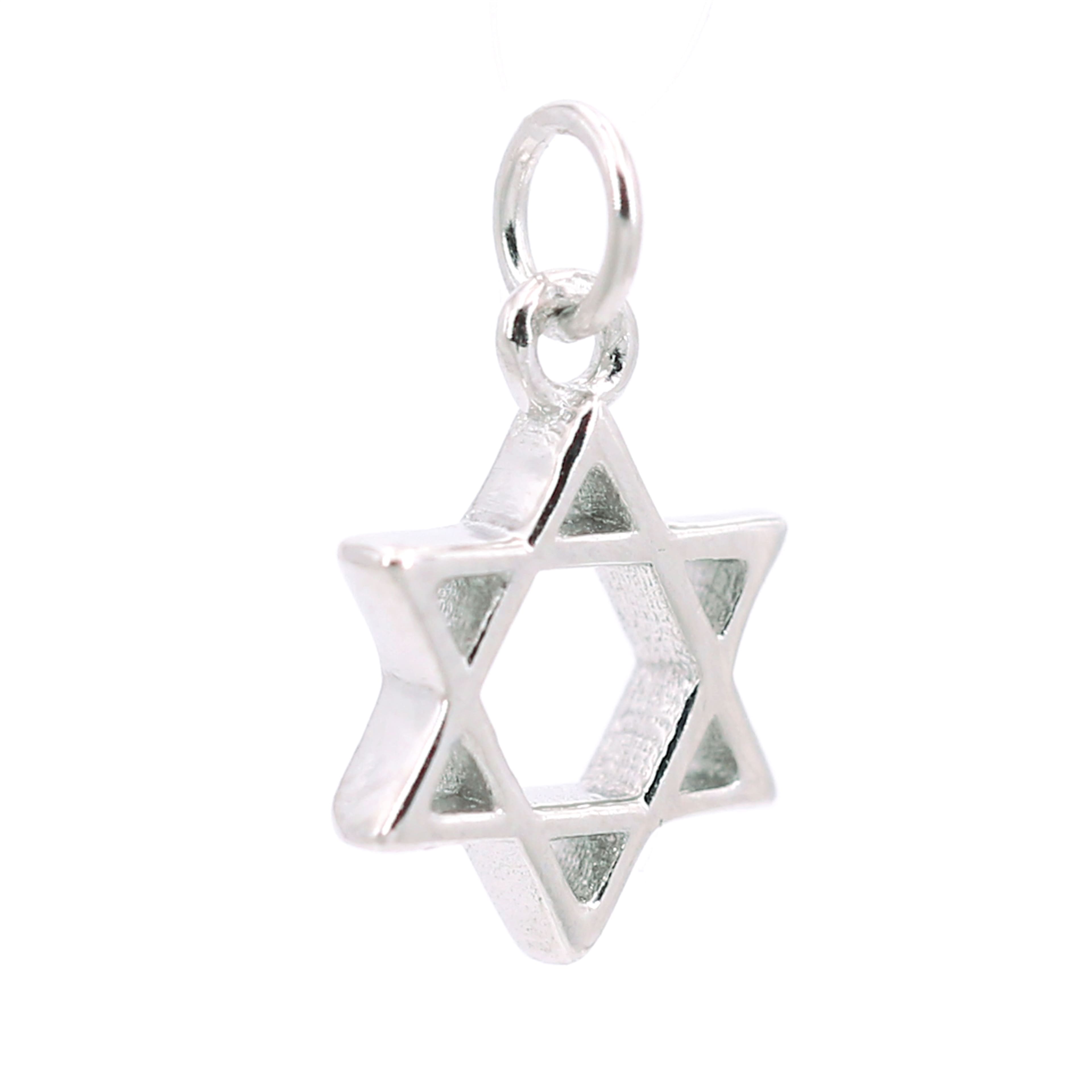 Breloque ic&#xF4;ne d&#x2019;&#xE9;toile de David en argent sterling de Bead Landing 