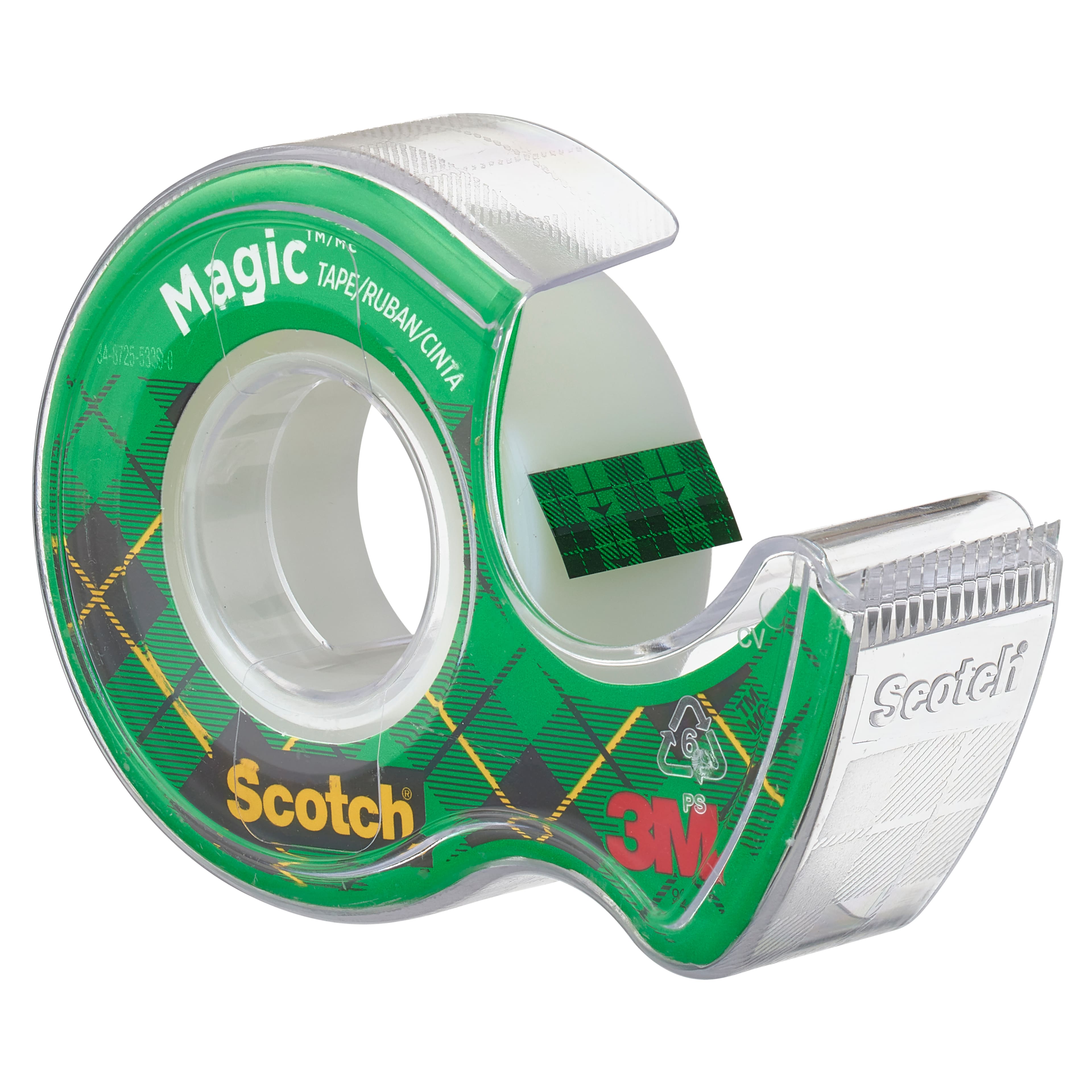 Scotch Magic Tape, Refill Pack, 3 Rolls, 19 mm x 25 m - General Purpose  Sticky Tape for Document Repair, Labelling & Sealing