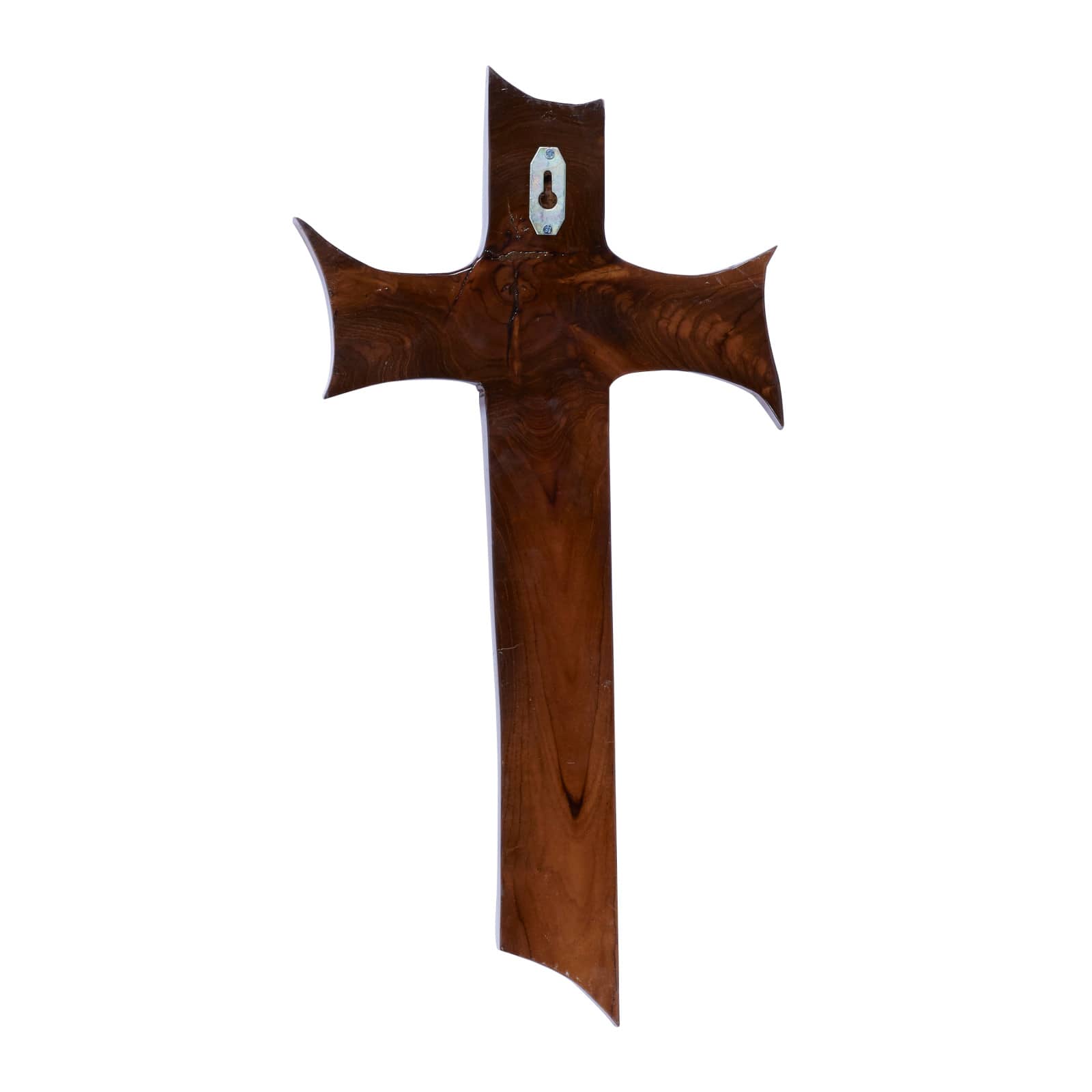 Brown Teak Wood Eclectic Style Wall Decor 20" x 10" x 1"