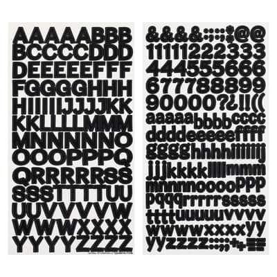 Black Licorice Block Alphabet Stickers By Recollections™ 