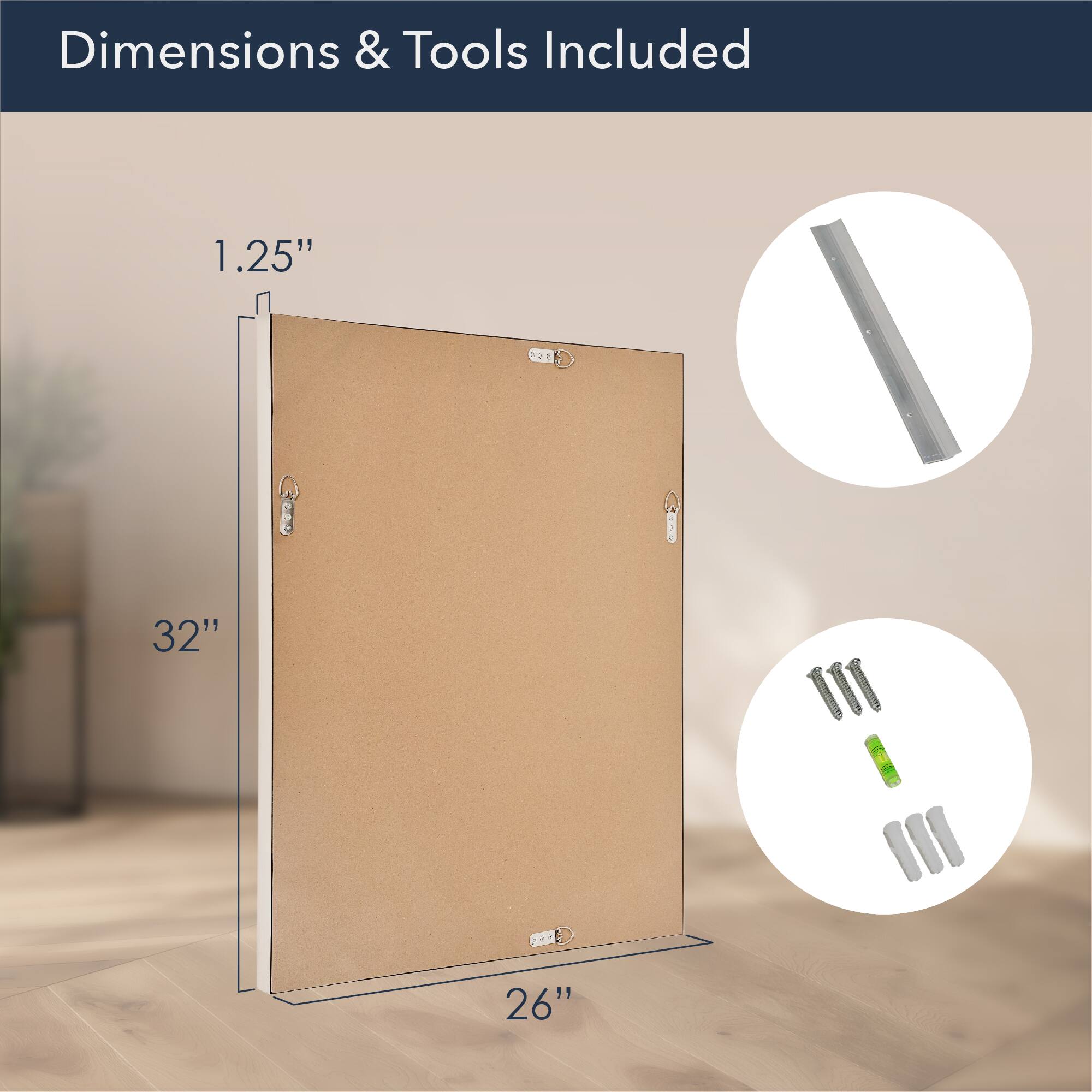 Head West Brushed Nickel Framed Accent Vanity Mirror