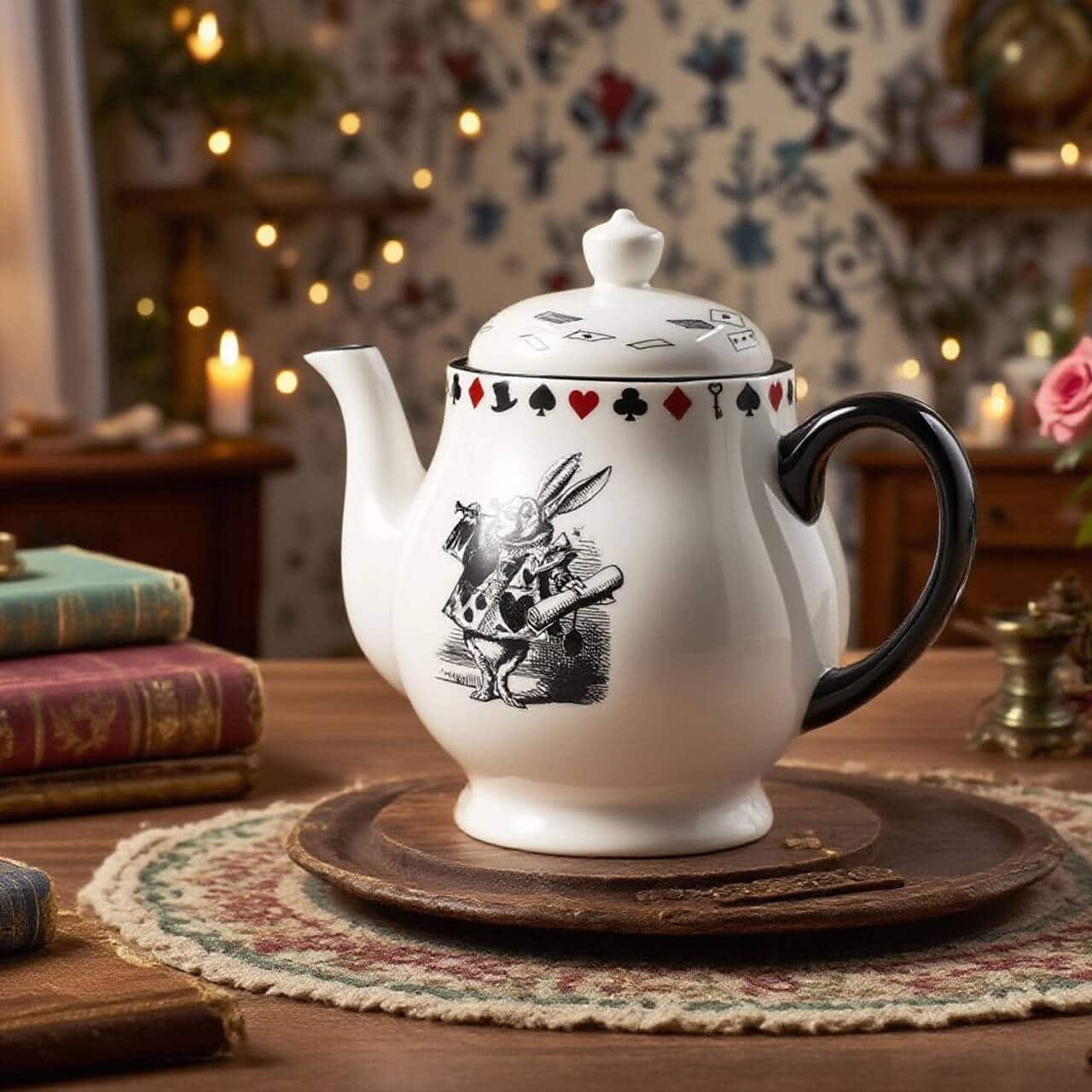 36oz. White Rabbit Ceramic Tea Pot by Ashland&#xAE;