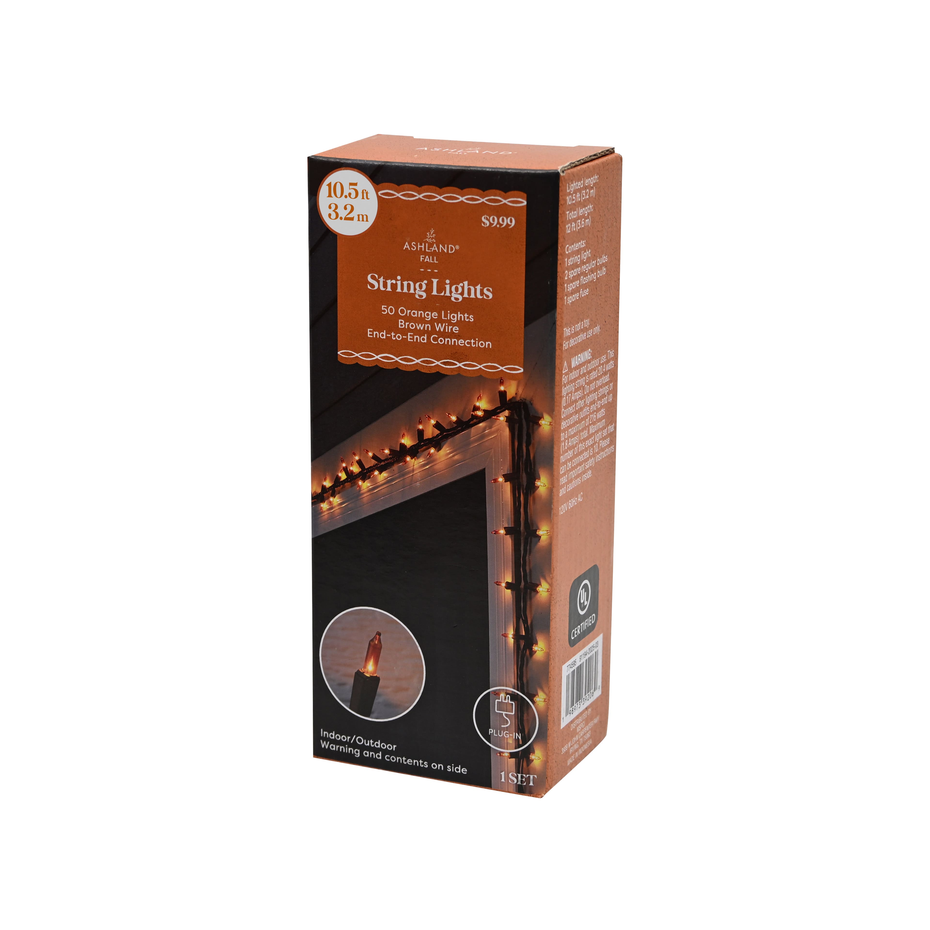 50ct. Orange Incandescent String Lights by Ashland&#xAE;