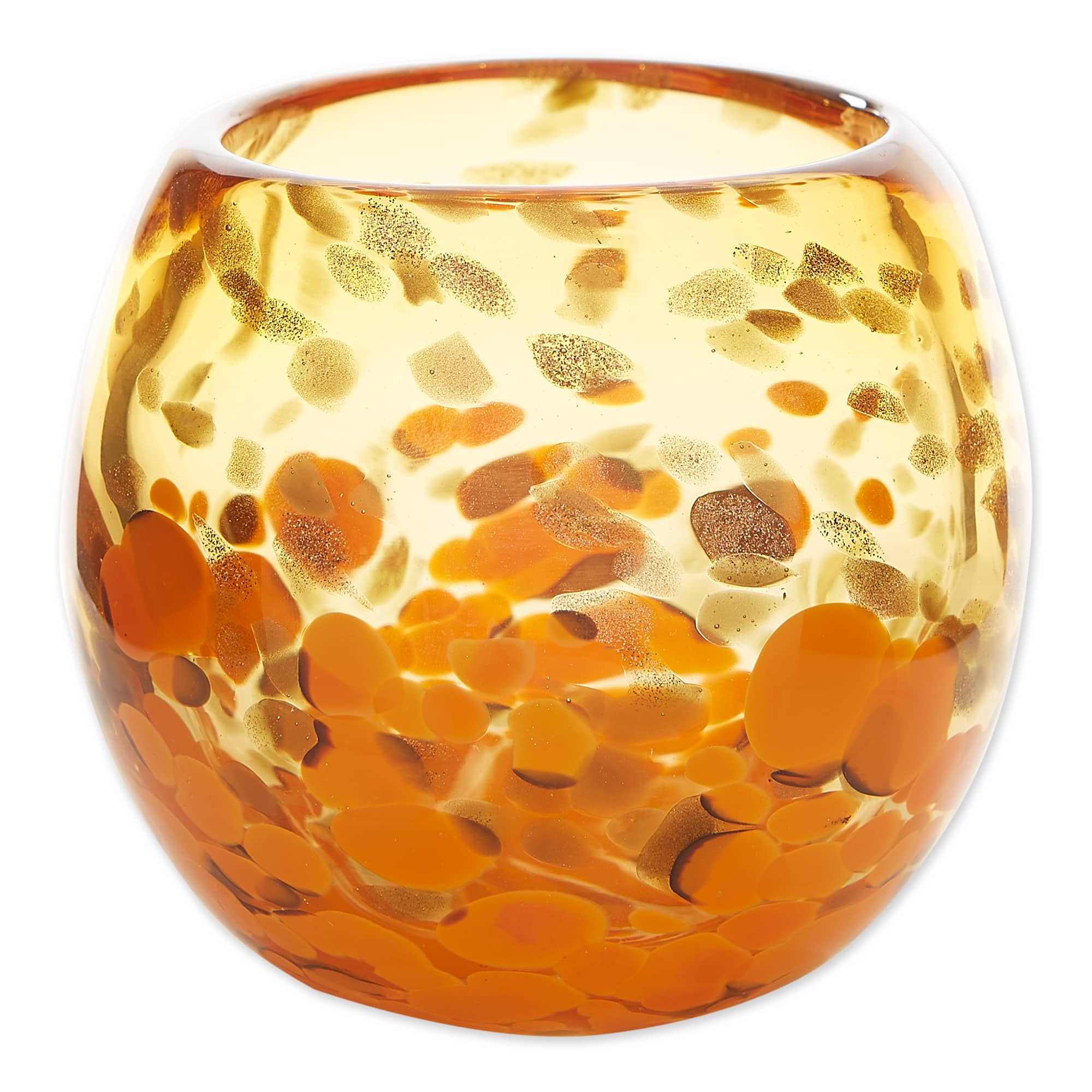 4&#x22; Orange Bowl Vase