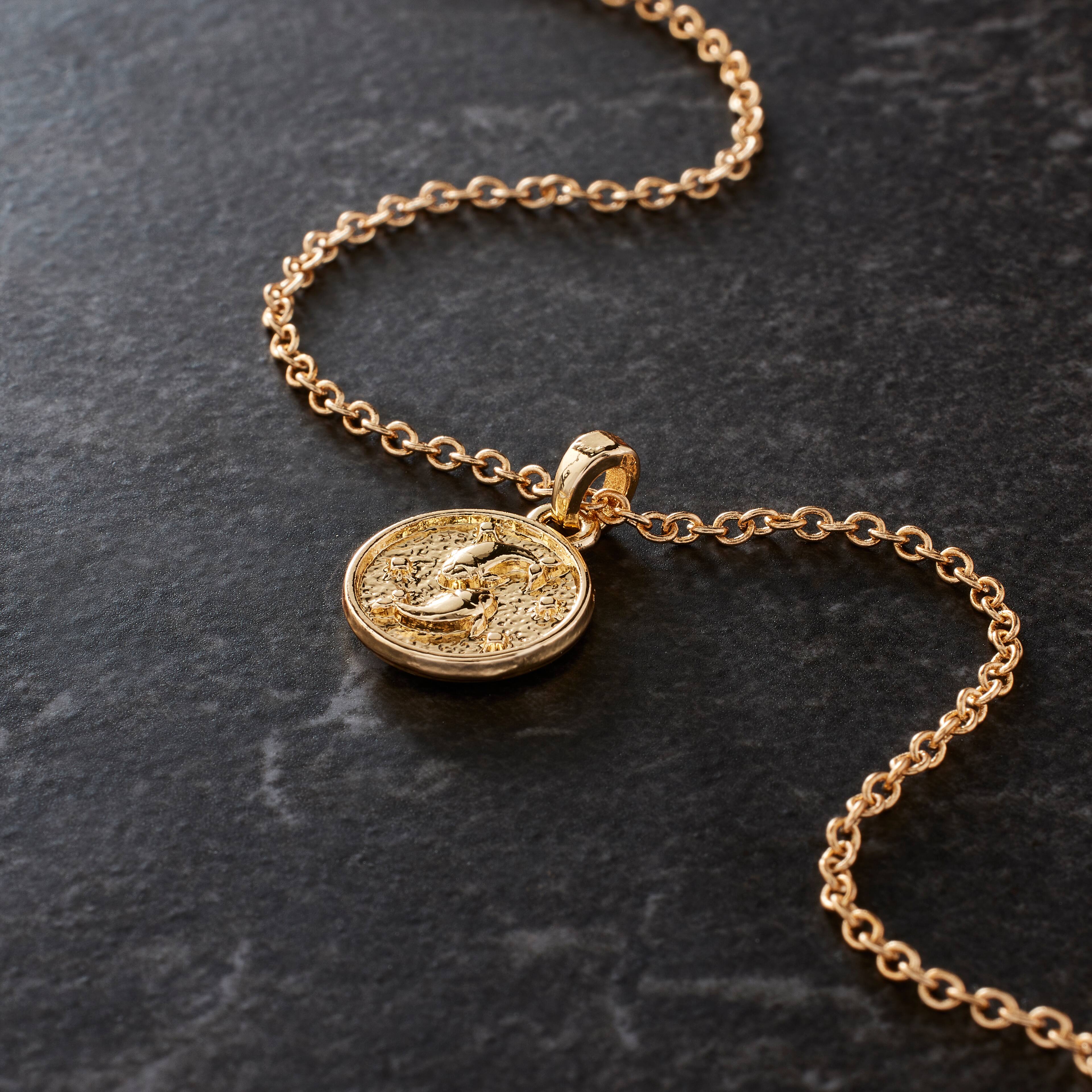 12 Pack: Metal Zodiac Coin Charm by Bead Landing™