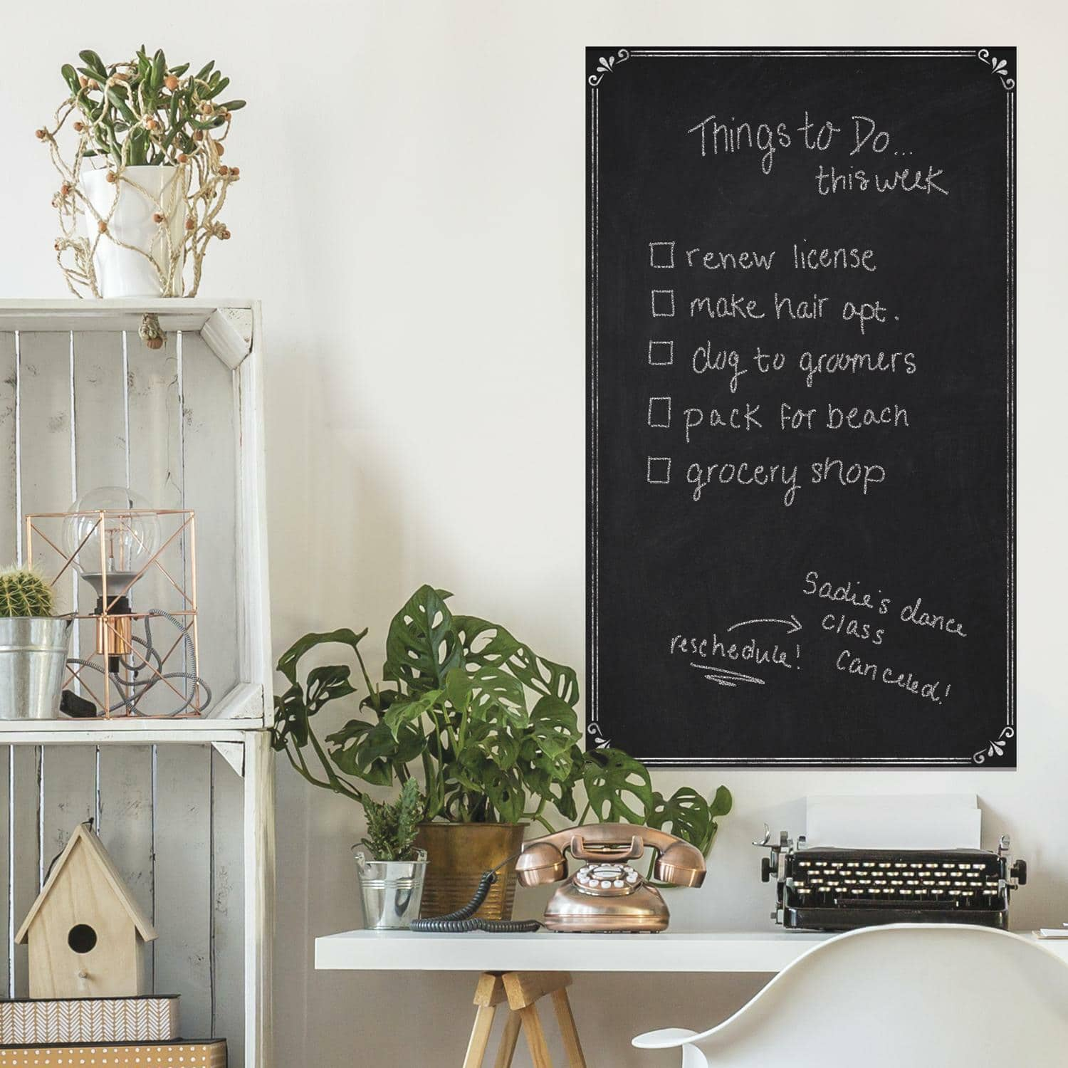 RoomMates Chalkboard Peel &#x26; Stick Wallpaper