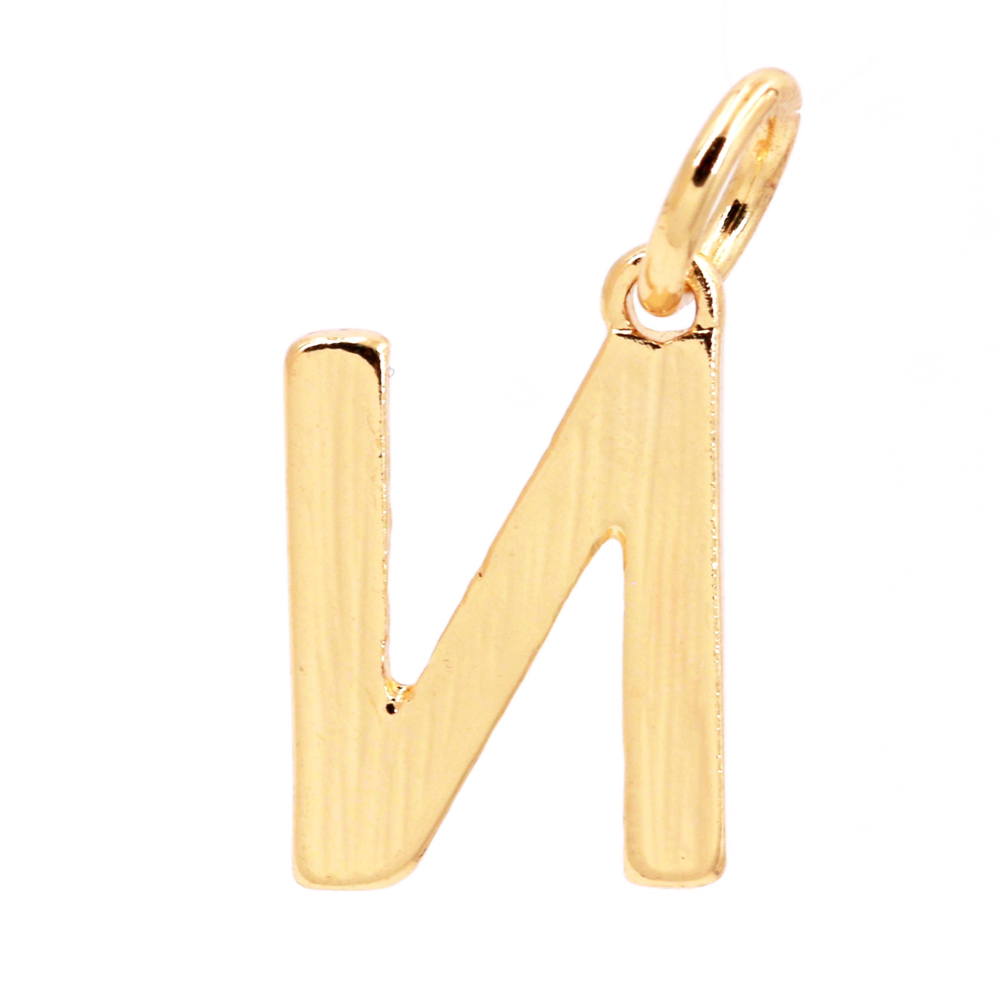 14K Gold Plated Letter Charm by Bead Landing&#x2122;