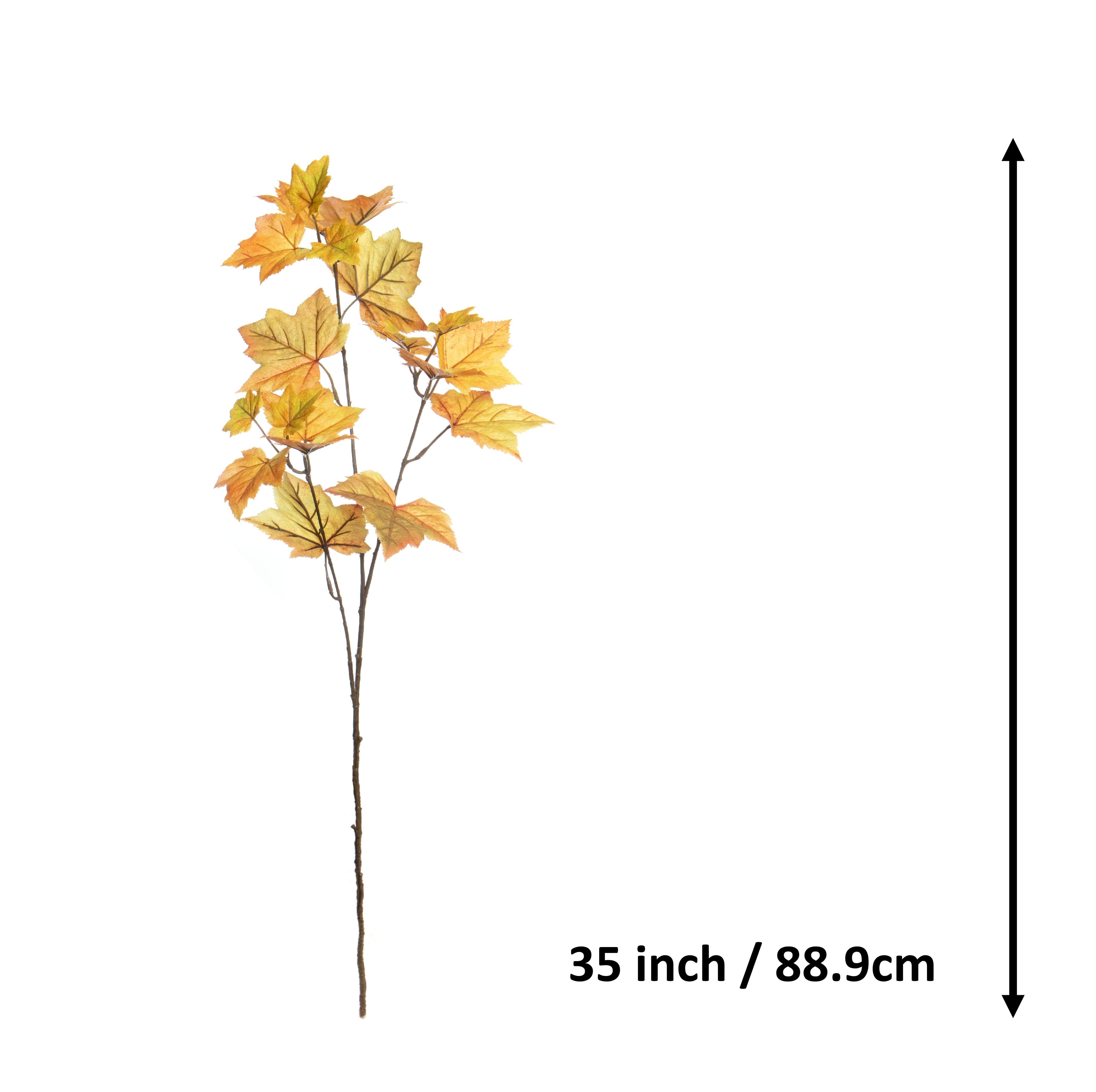 35&#x22; Orange Maple Leaf Stem by Ashland&#xAE;