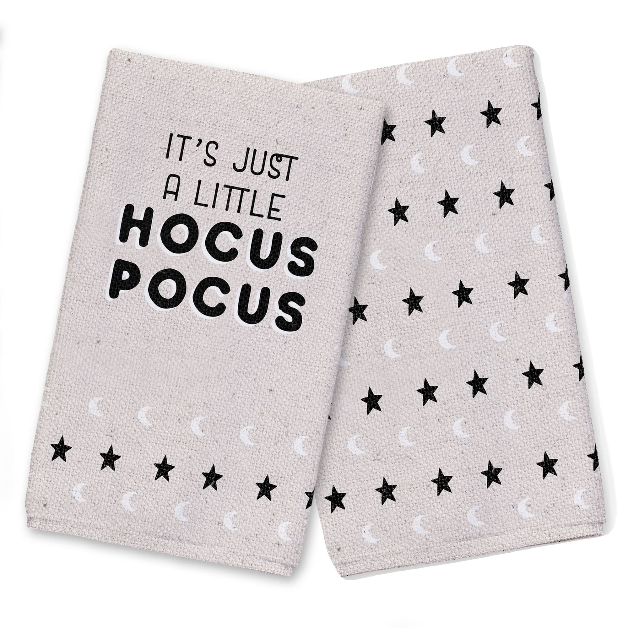 Hocus Pocus Moon Stars Tea Towel Set