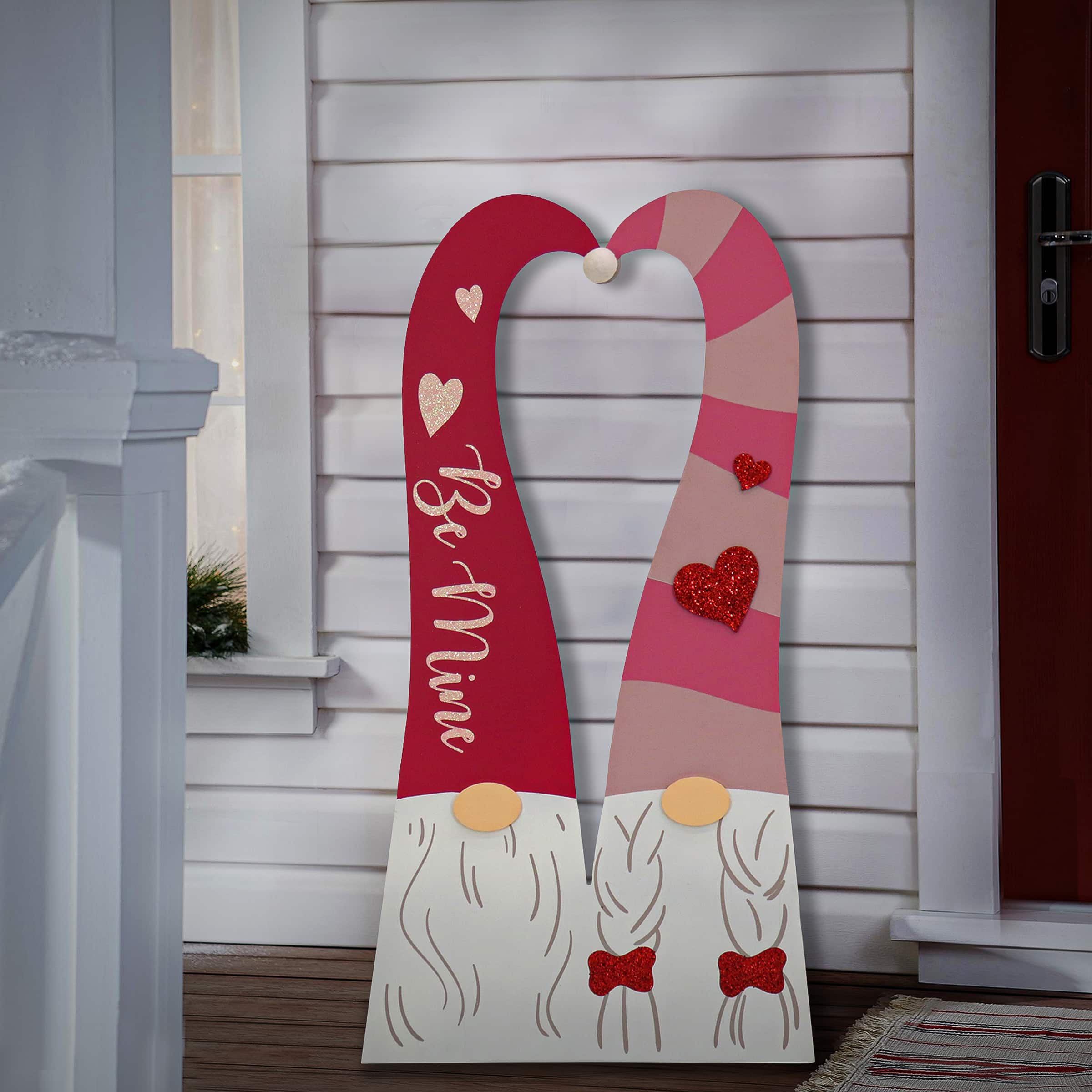 36" Valentine’s Gnome Couple Porch Décor