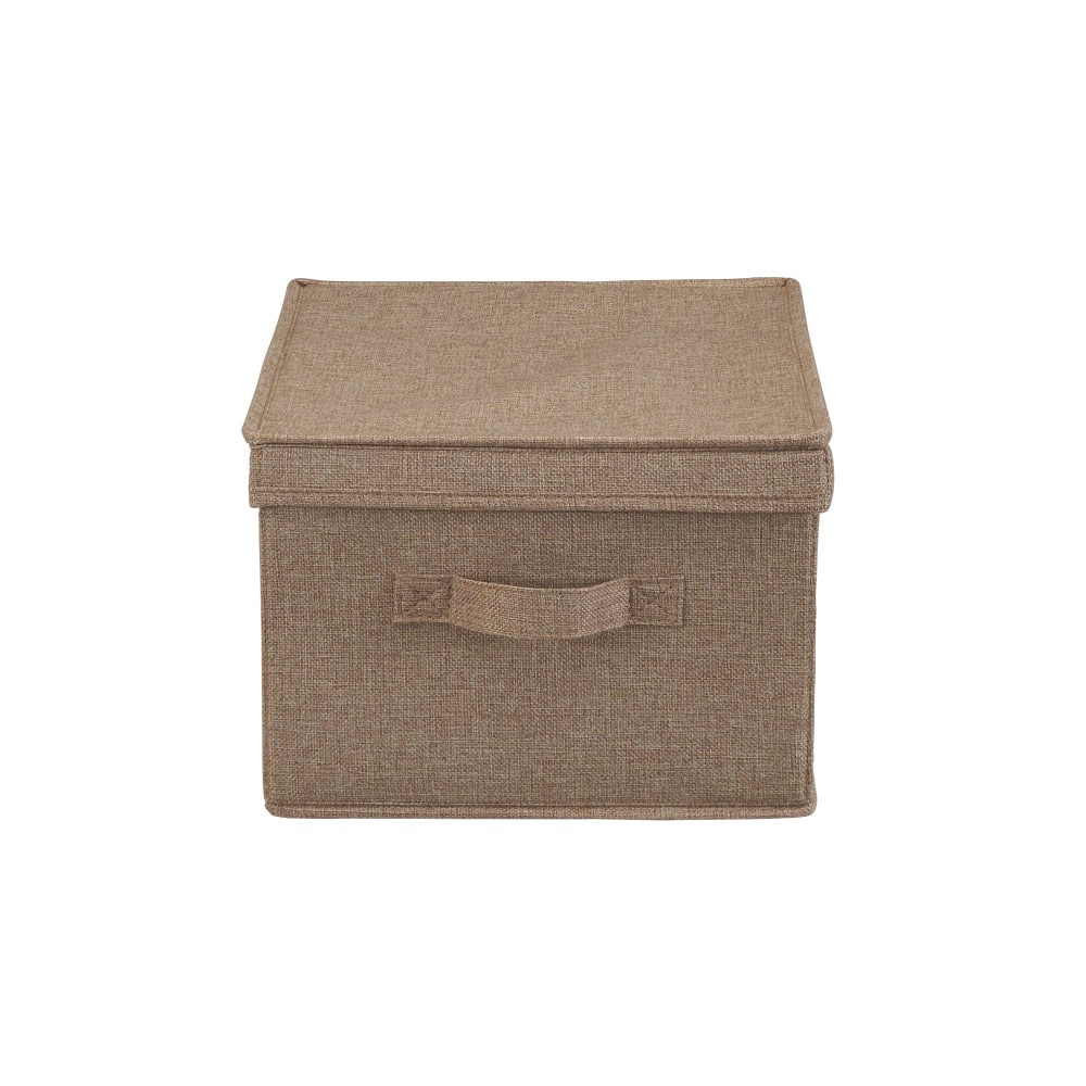 Household Essentials Fabric Storage Bin with Lid, 2ct.