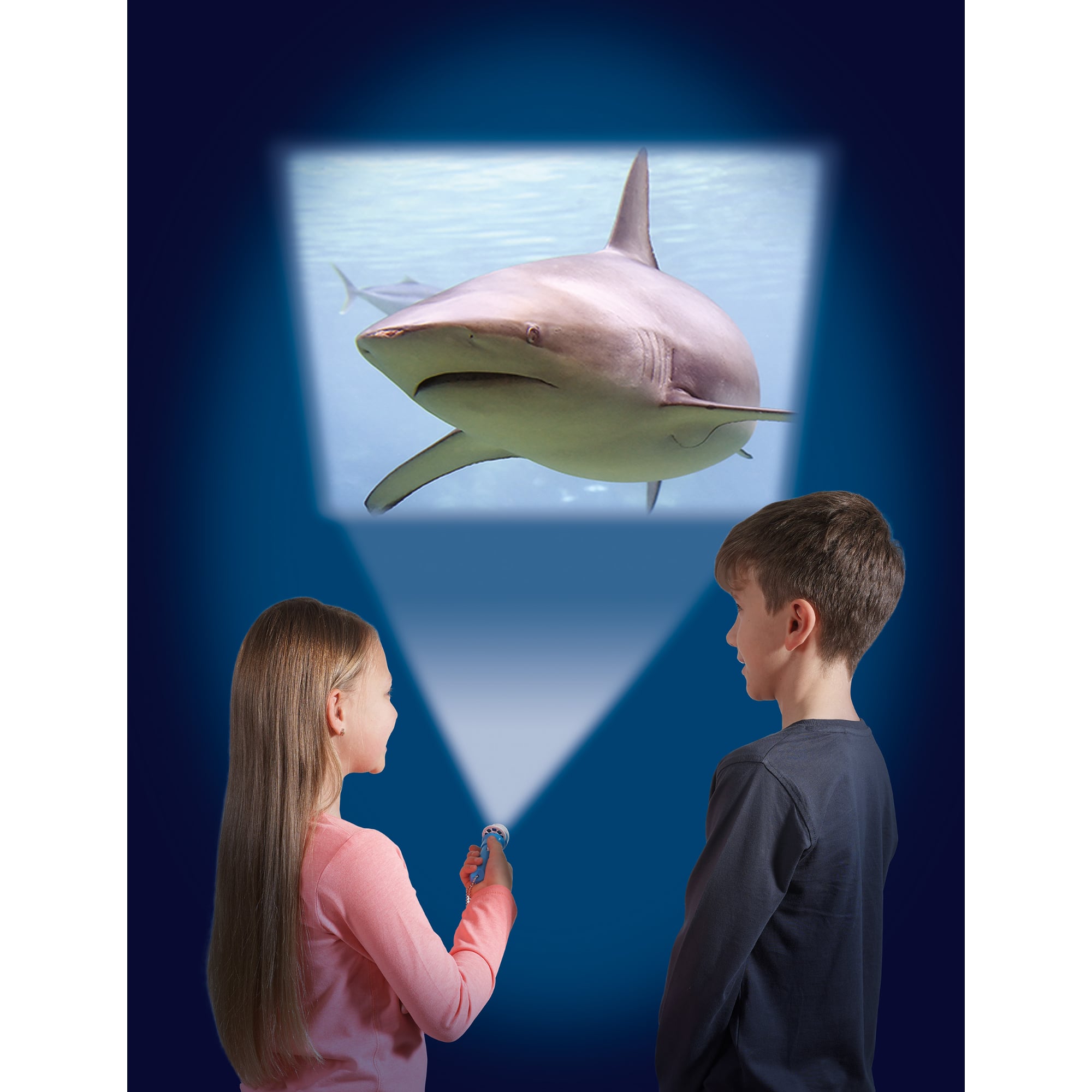 Brainstorm Toys Shark Flashlight &#x26; Projector With 24 Shark Images