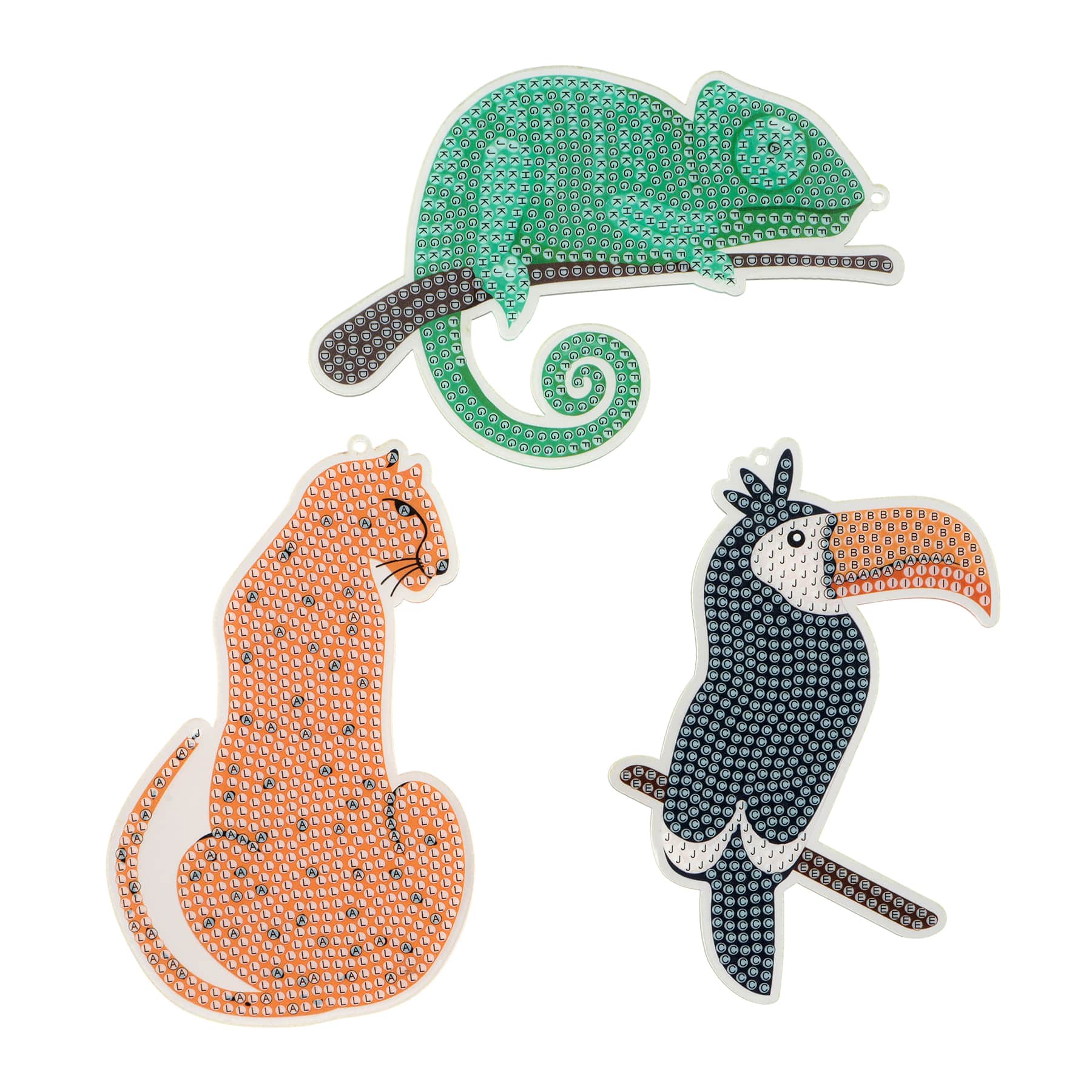 Jungle Animal Bookmarks Diamond Art Kit by Make Market&#xAE;