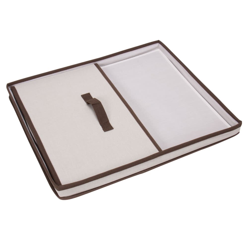 Household Essentials Canvas Storage Box with Lid
