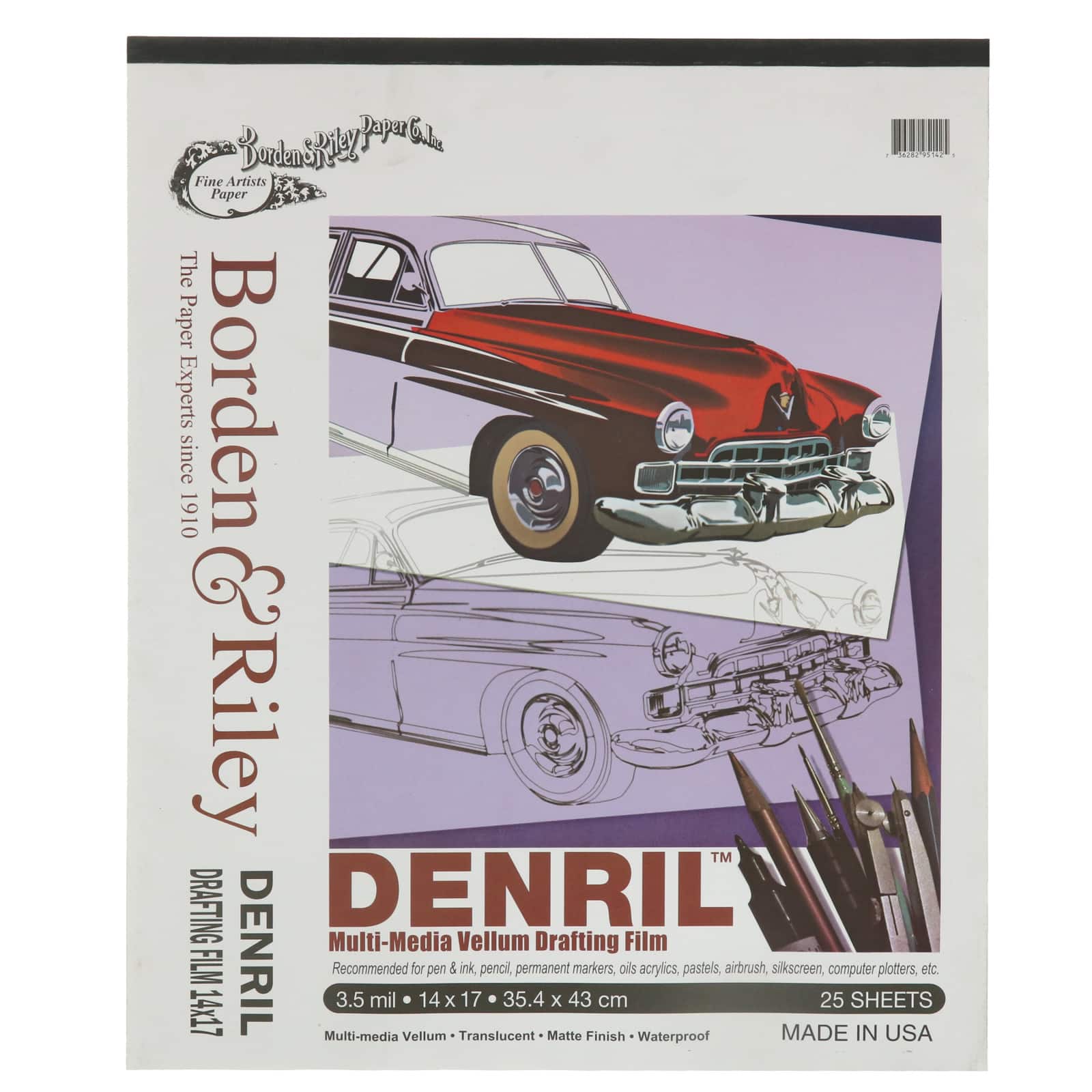 Borden &#x26; Riley&#xAE; Denril&#x2122; Multi-Media Polypropylene Film Pad