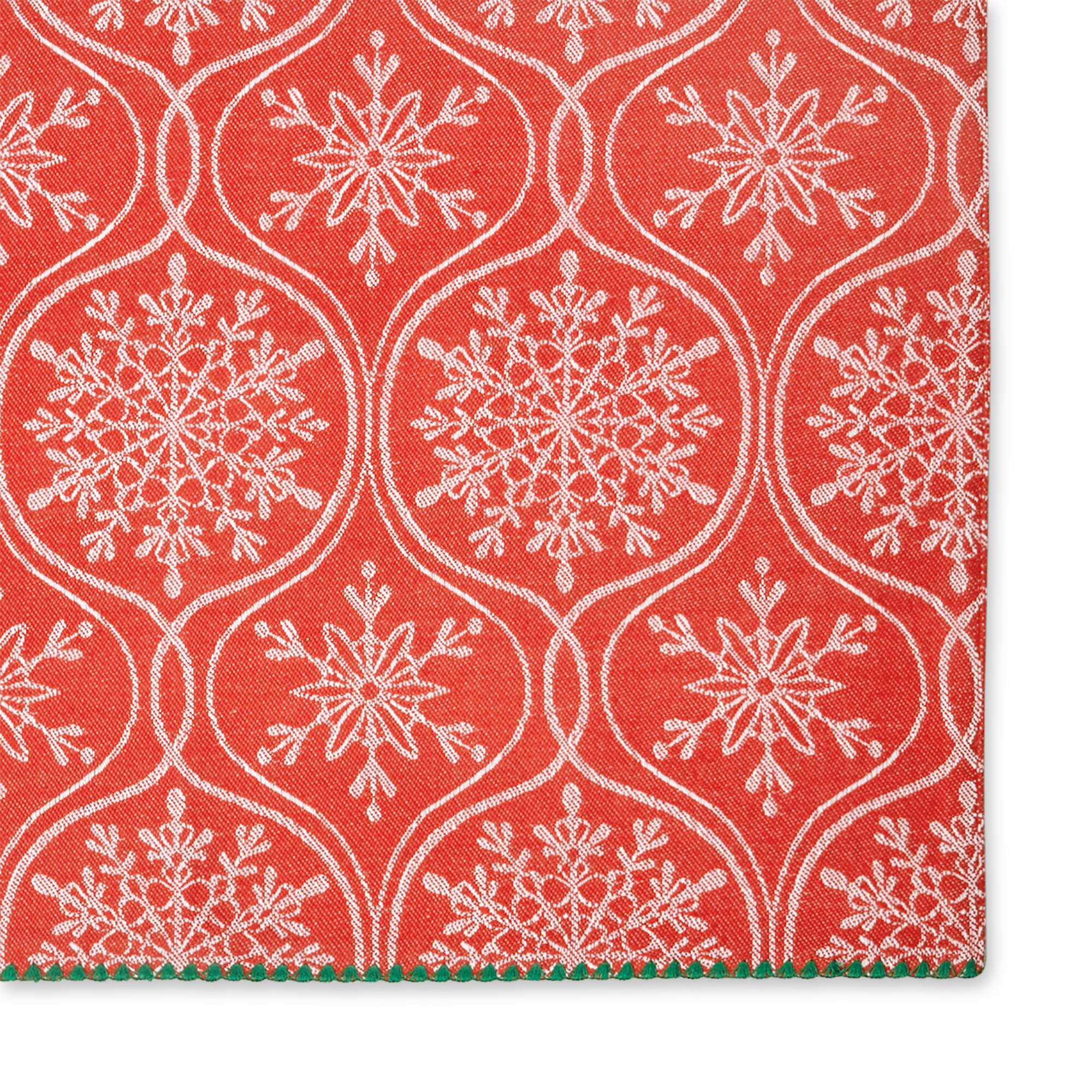 DII® Joyful Snowflakes Jacquard Placemats, 4ct.