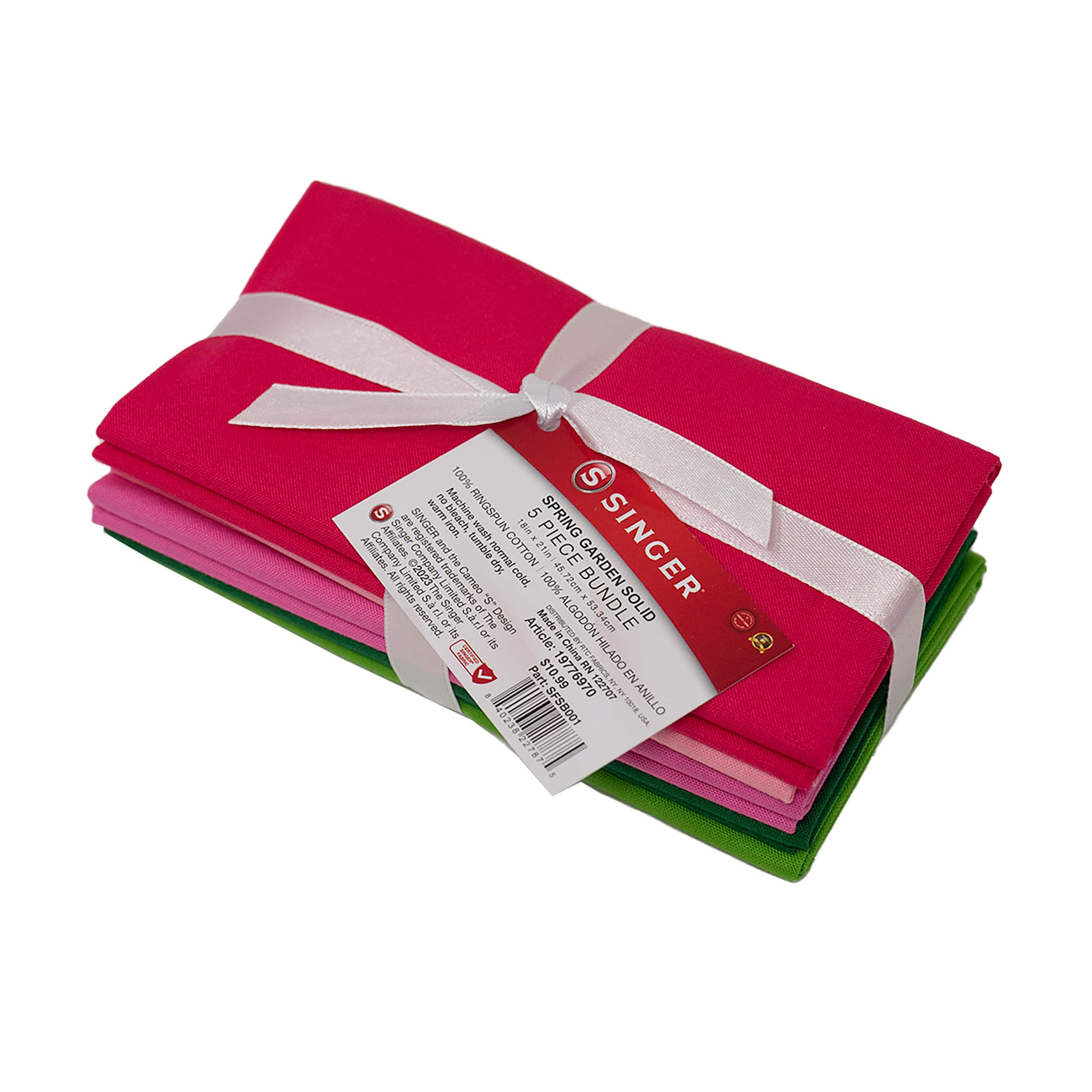 SINGER Solid Cotton Fabric Bundle