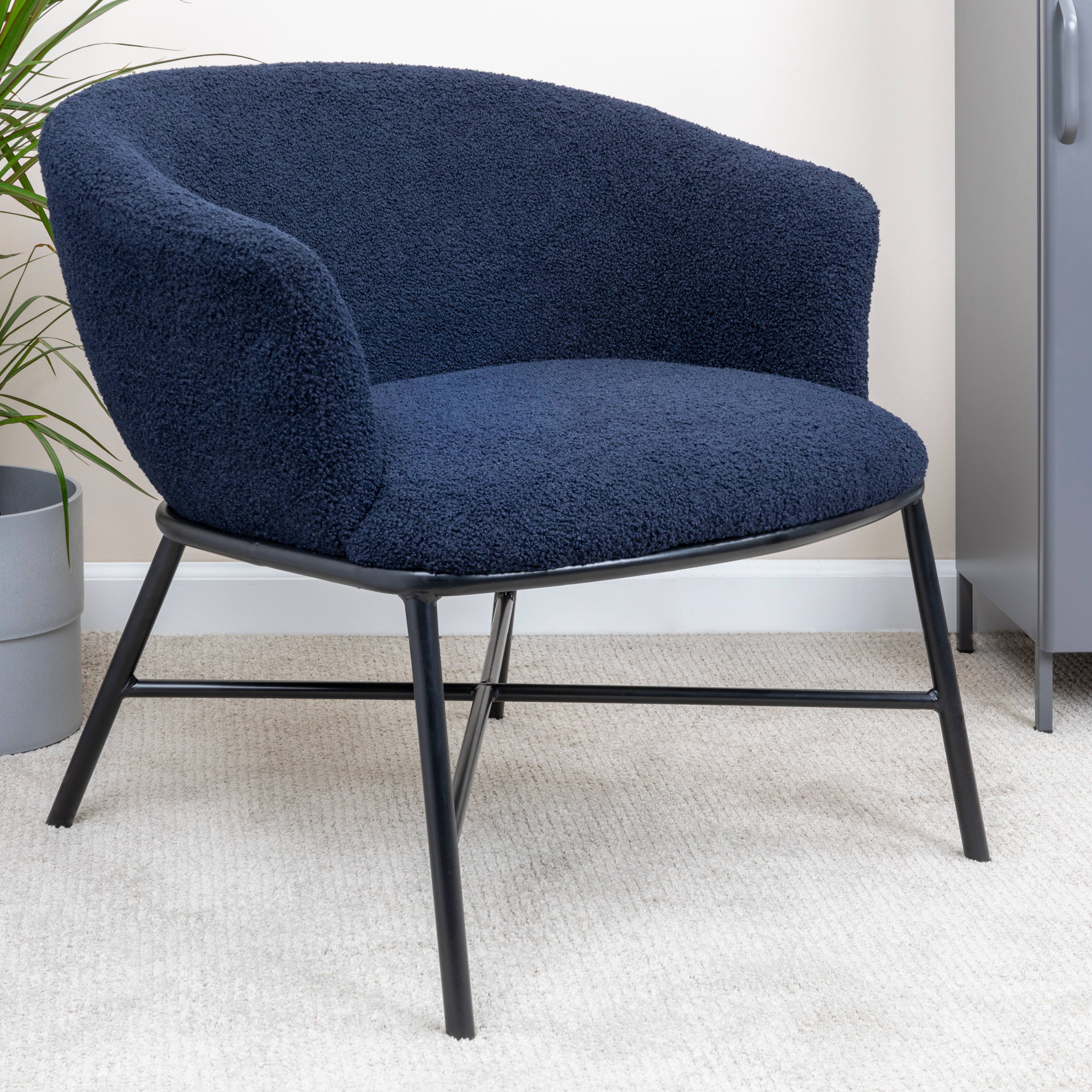 Bowery Boucle Upholstered Accent Arm Chair